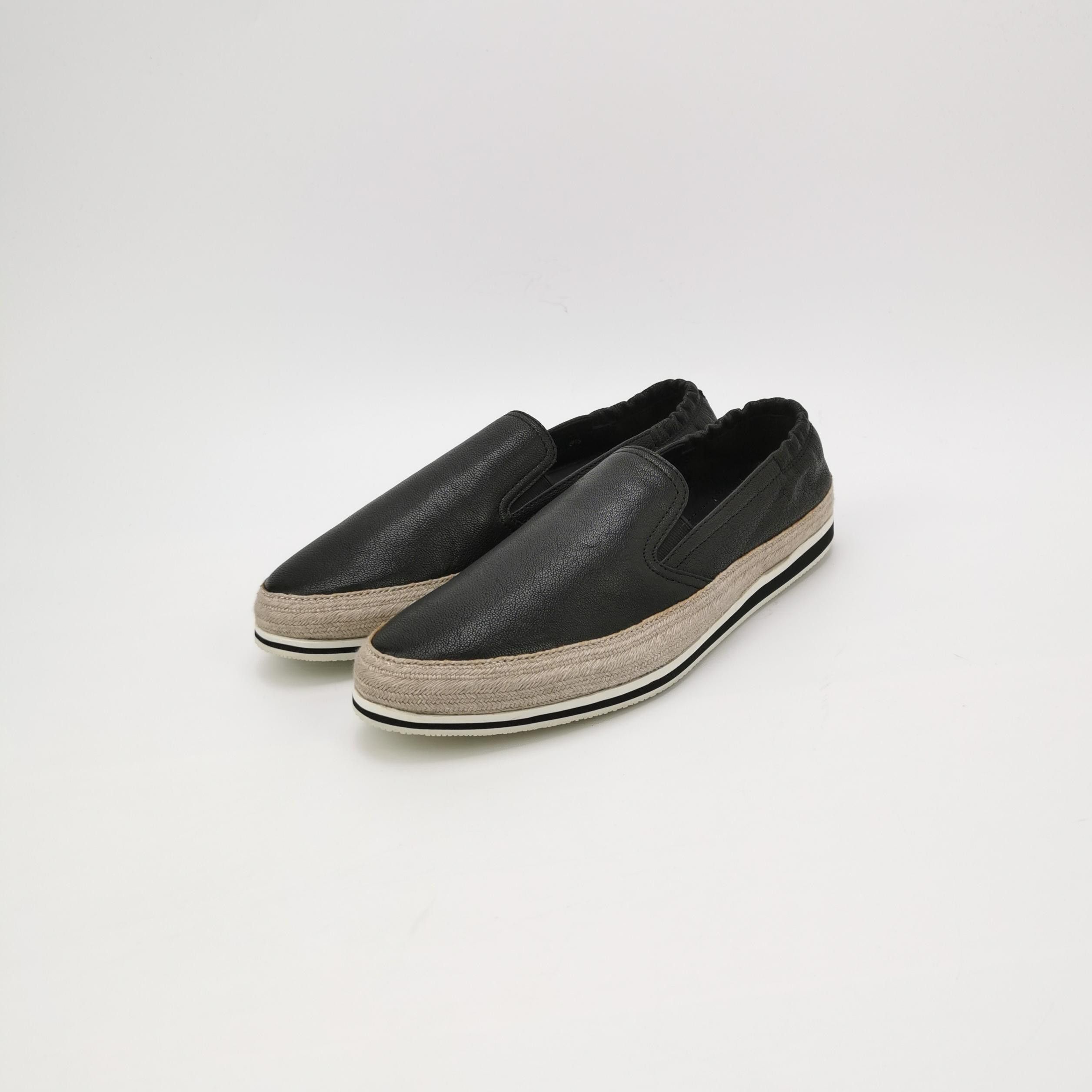 Prada Prada Leather Espadrille Slip Ons 42.5 Size US 9 / EU 42 - 3 Thumbnail