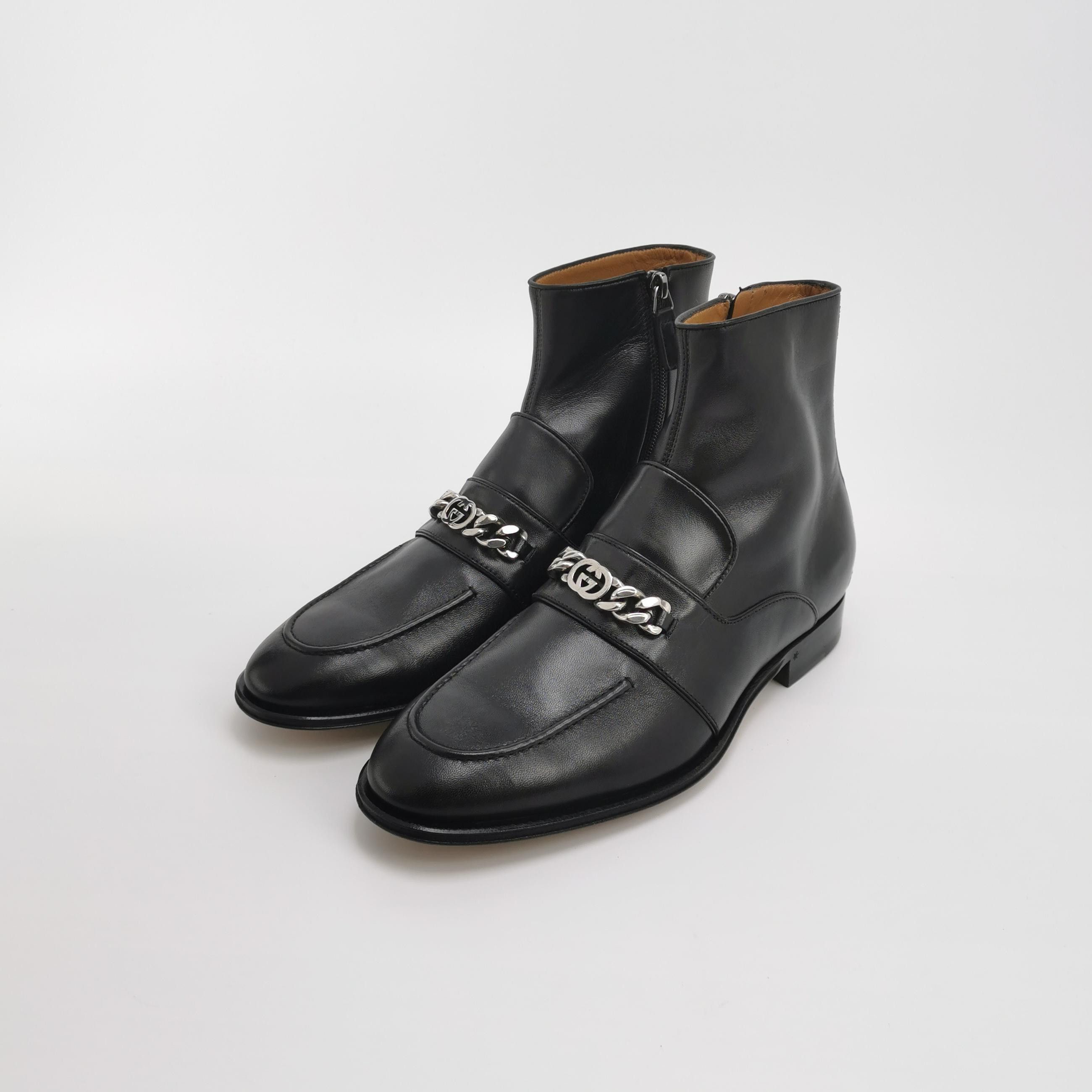 Gucci Gucci Interlocking G Chain Lambskin Boots Size 42 Size US 9 / EU 42 - 3 Thumbnail
