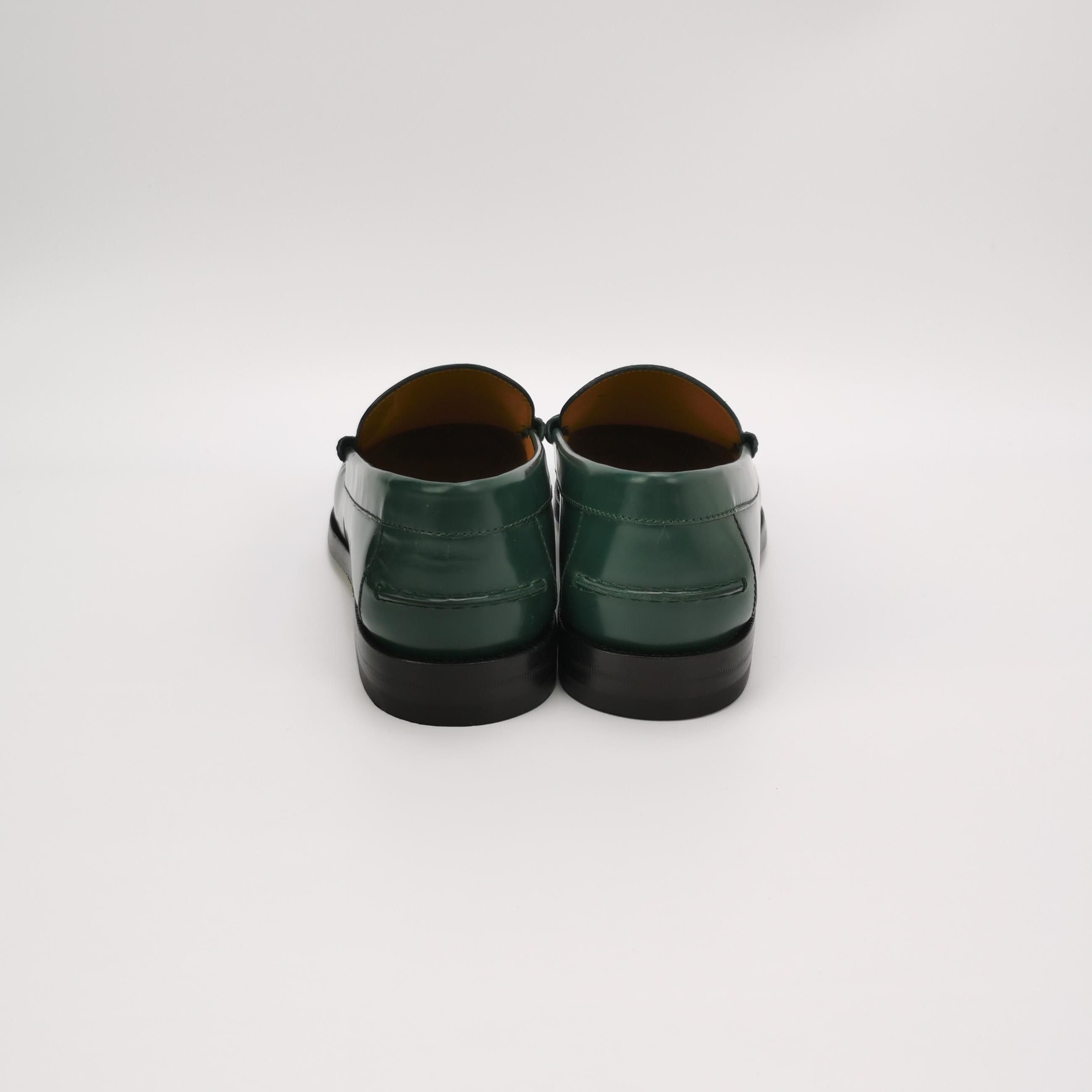 Gucci Gucci Interlocking G Green Leather Loafers 9 Size US 10 / EU 43 - 5 Thumbnail