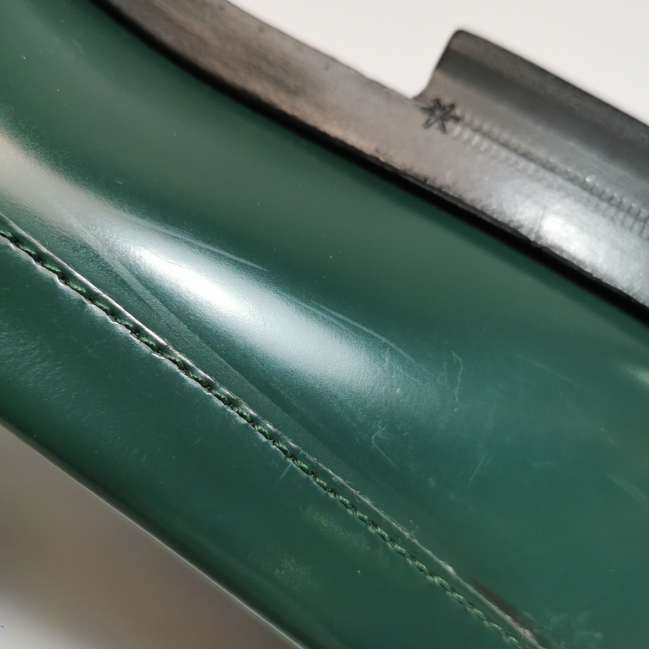 Gucci Gucci Interlocking G Green Leather Loafers 9 Size US 10 / EU 43 - 11 Thumbnail