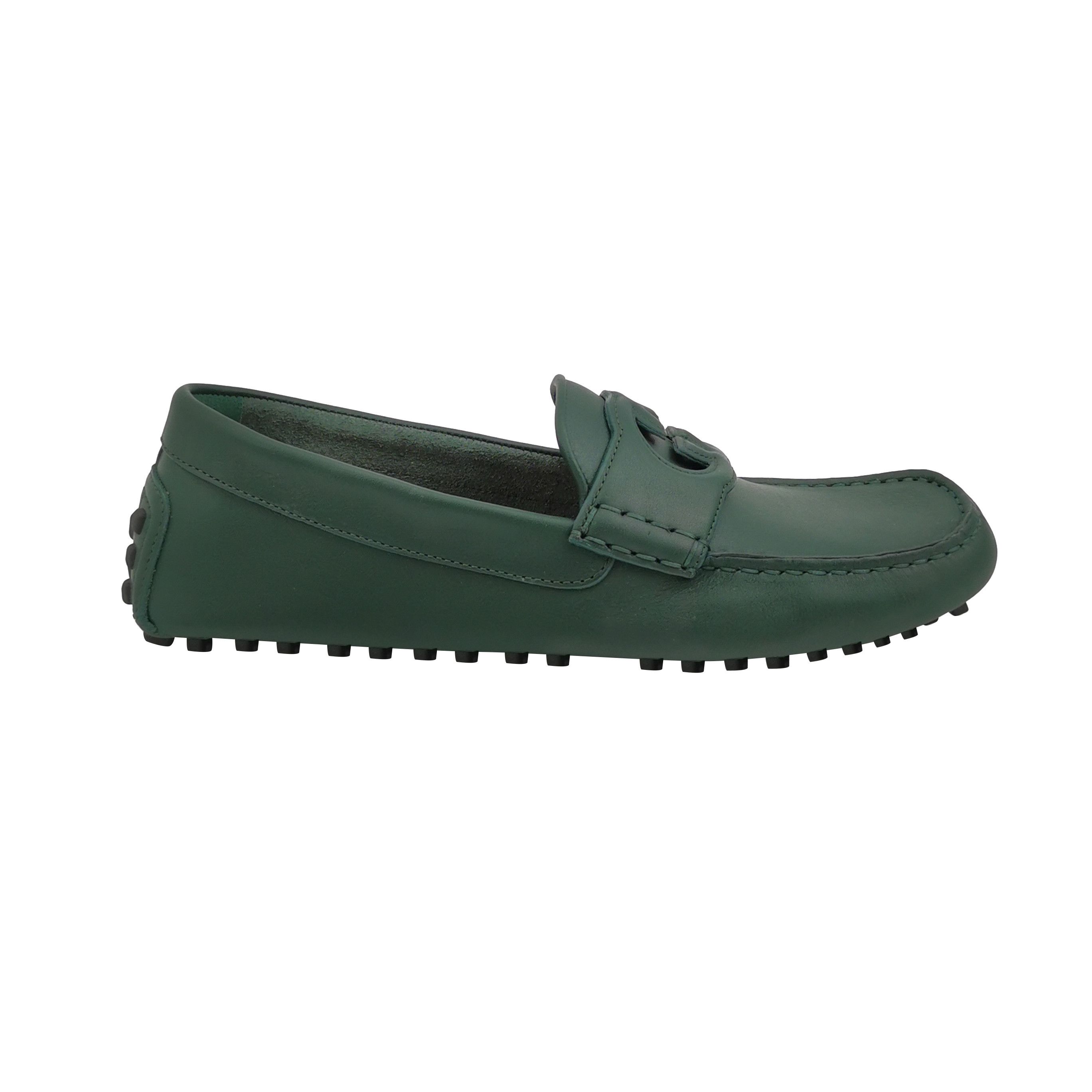 Gucci Gucci Interlocking G Leather Driver Loafers 38.5 Size US 5.5 / EU 38 - 2 Thumbnail