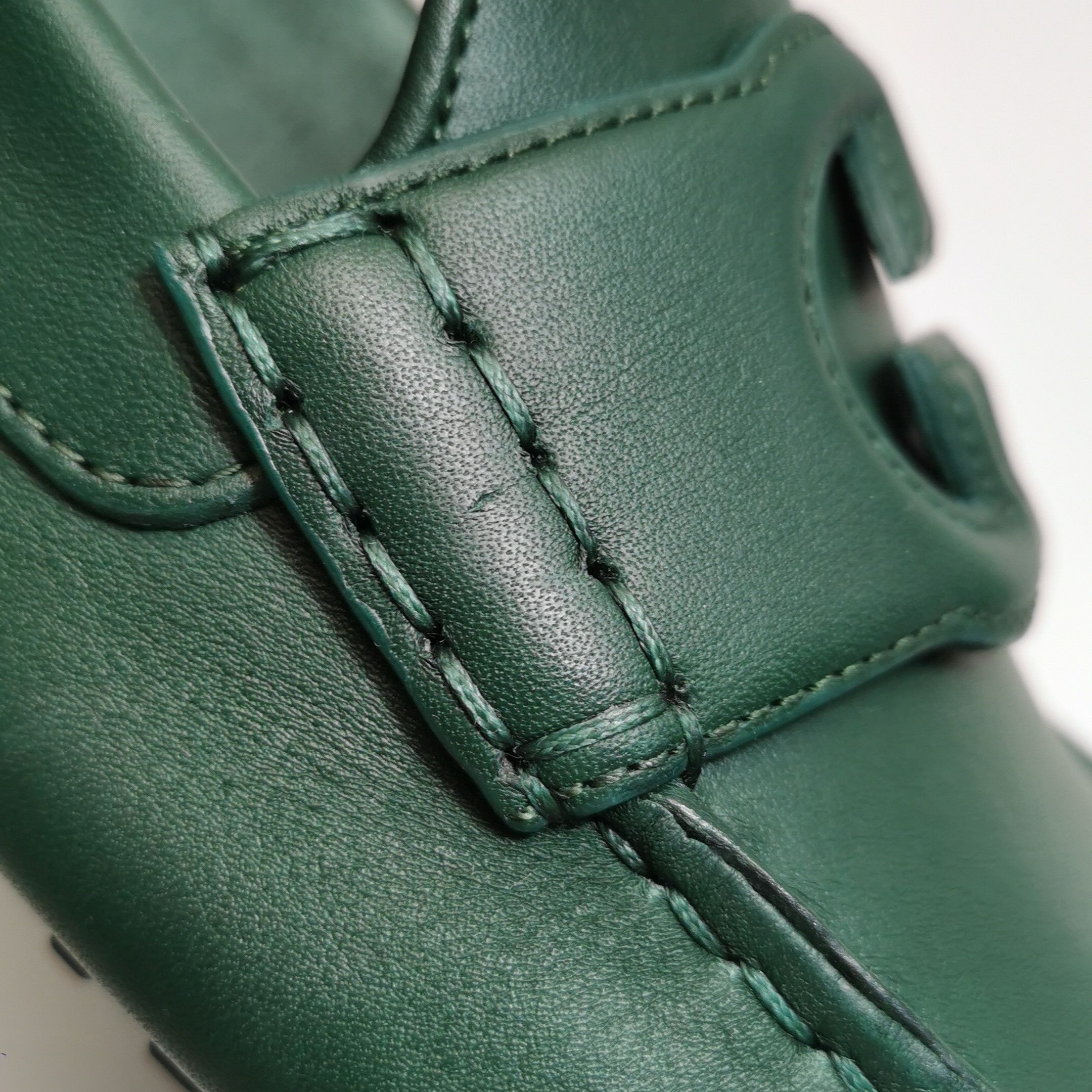 Gucci Gucci Interlocking G Leather Driver Loafers 38.5 Size US 5.5 / EU 38 - 10 Thumbnail