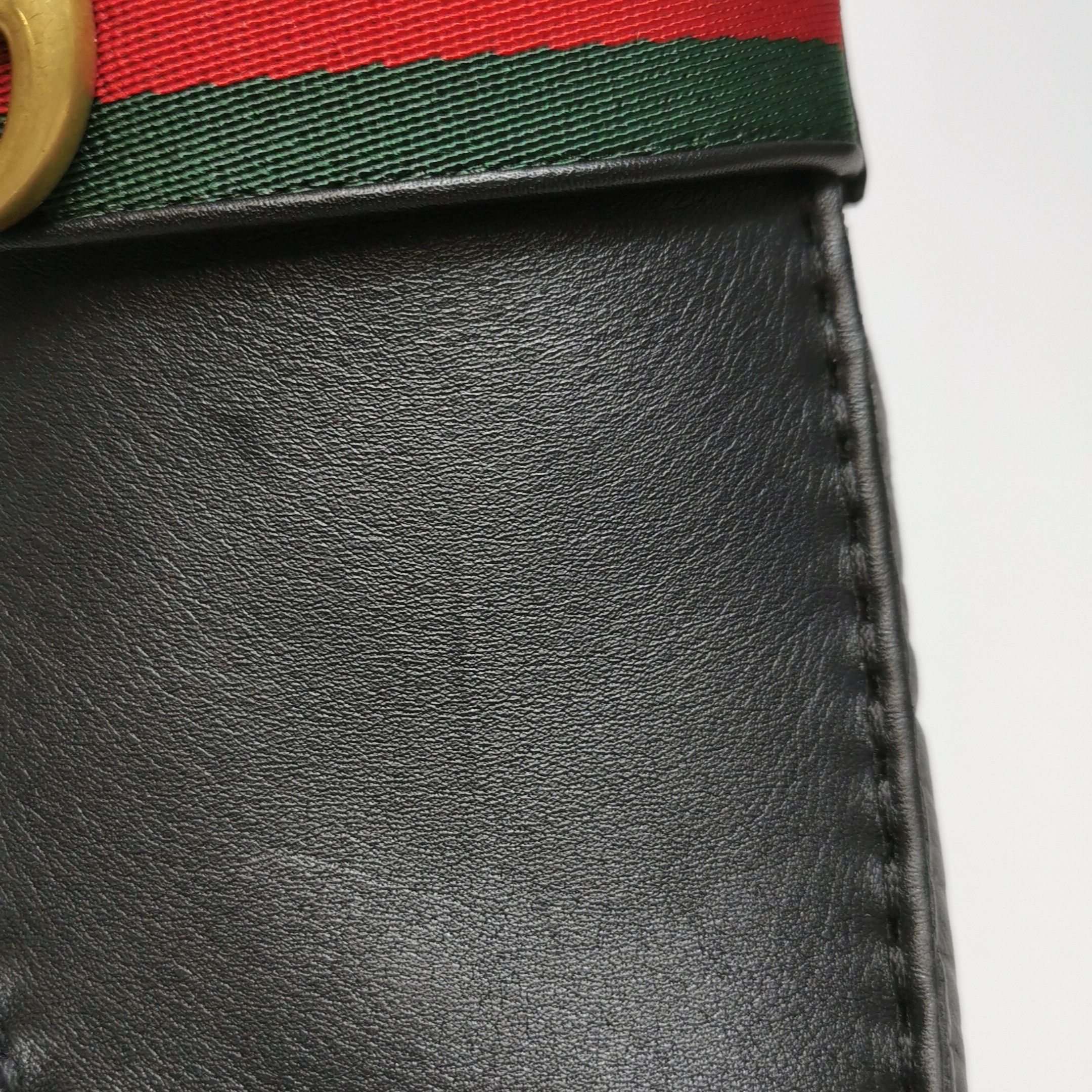 Gucci Gucci Web Stripe Leather Driver Loafers 11.5 Size US 12 / EU 45 - 10 Thumbnail