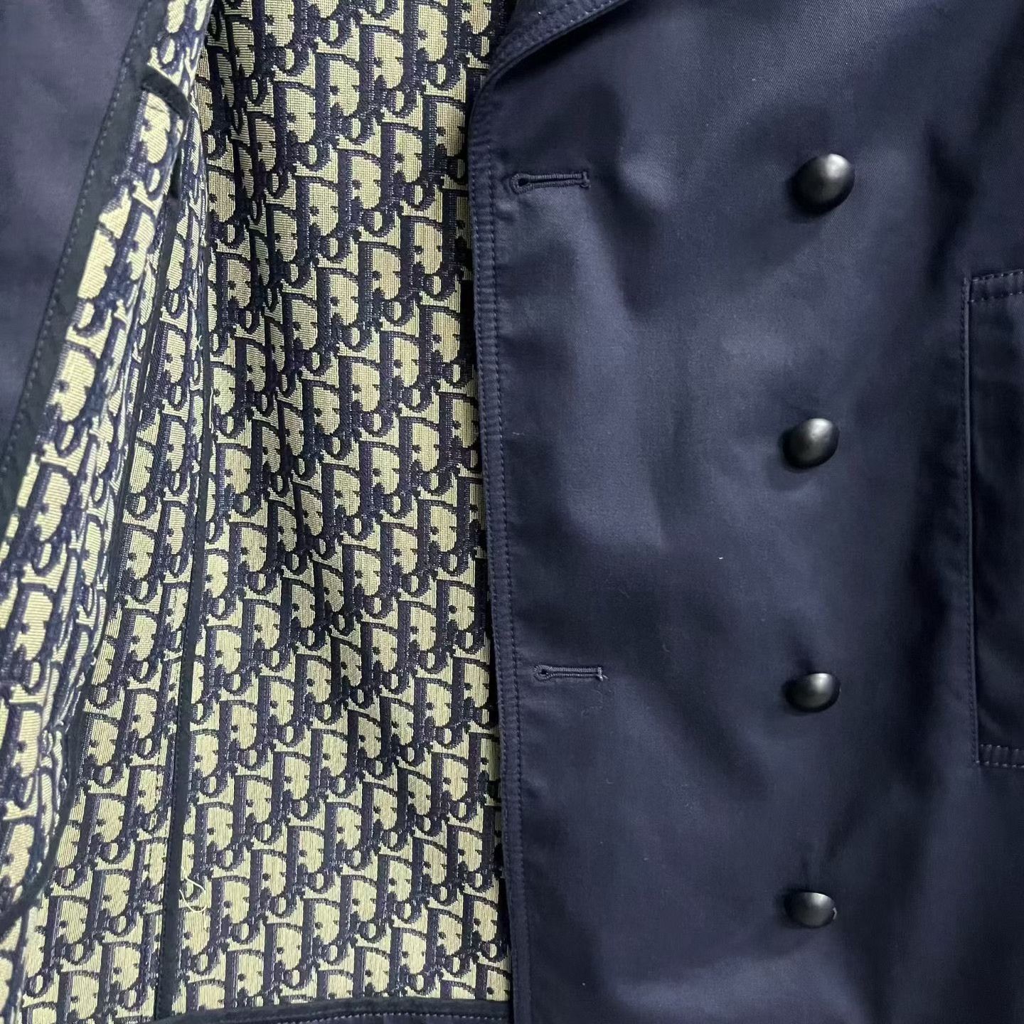 Dior Dior Printed Blue Coat S Women Size S / US 4 / IT 40 - 6 Thumbnail