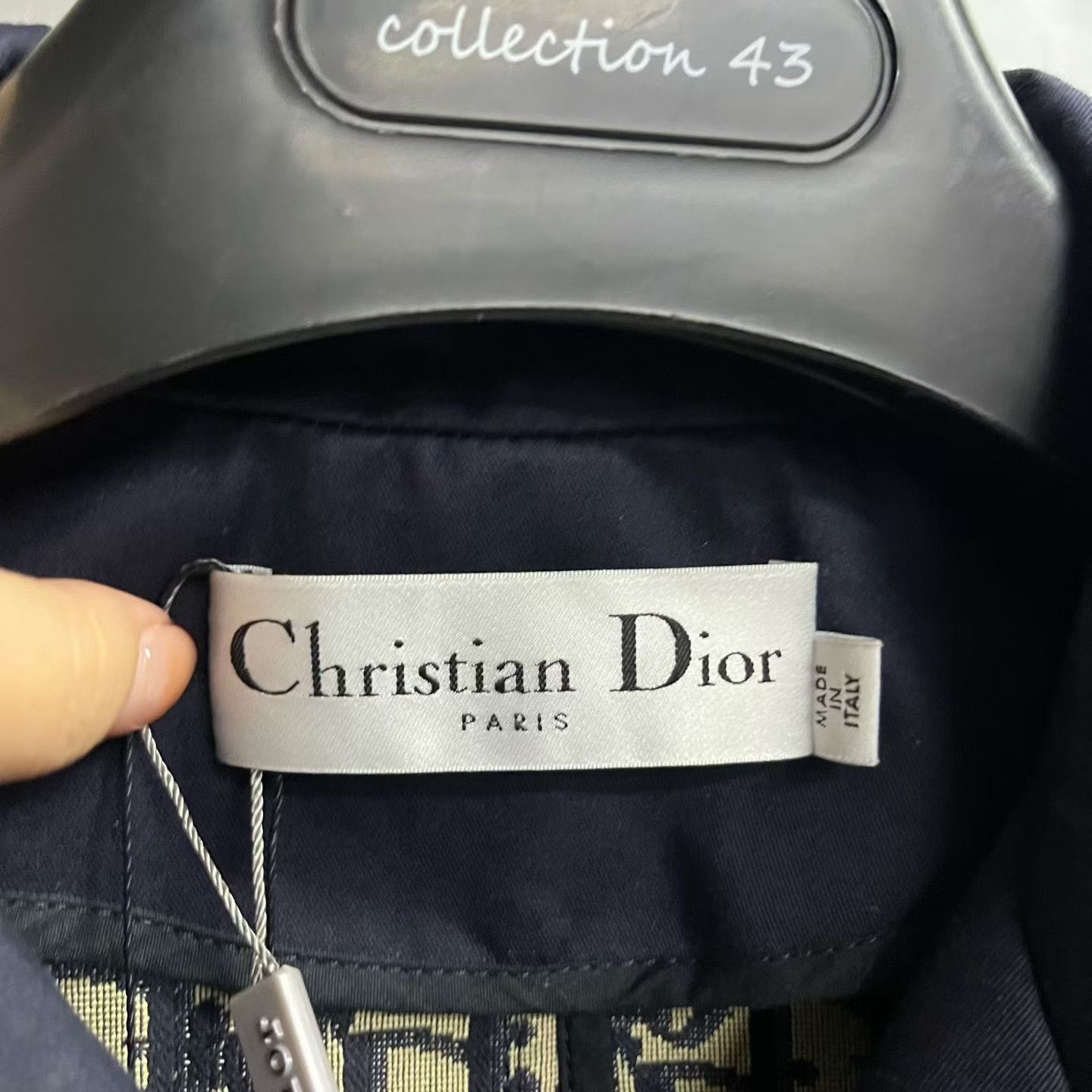 Dior Dior Printed Blue Coat S Women Size S / US 4 / IT 40 - 7 Thumbnail