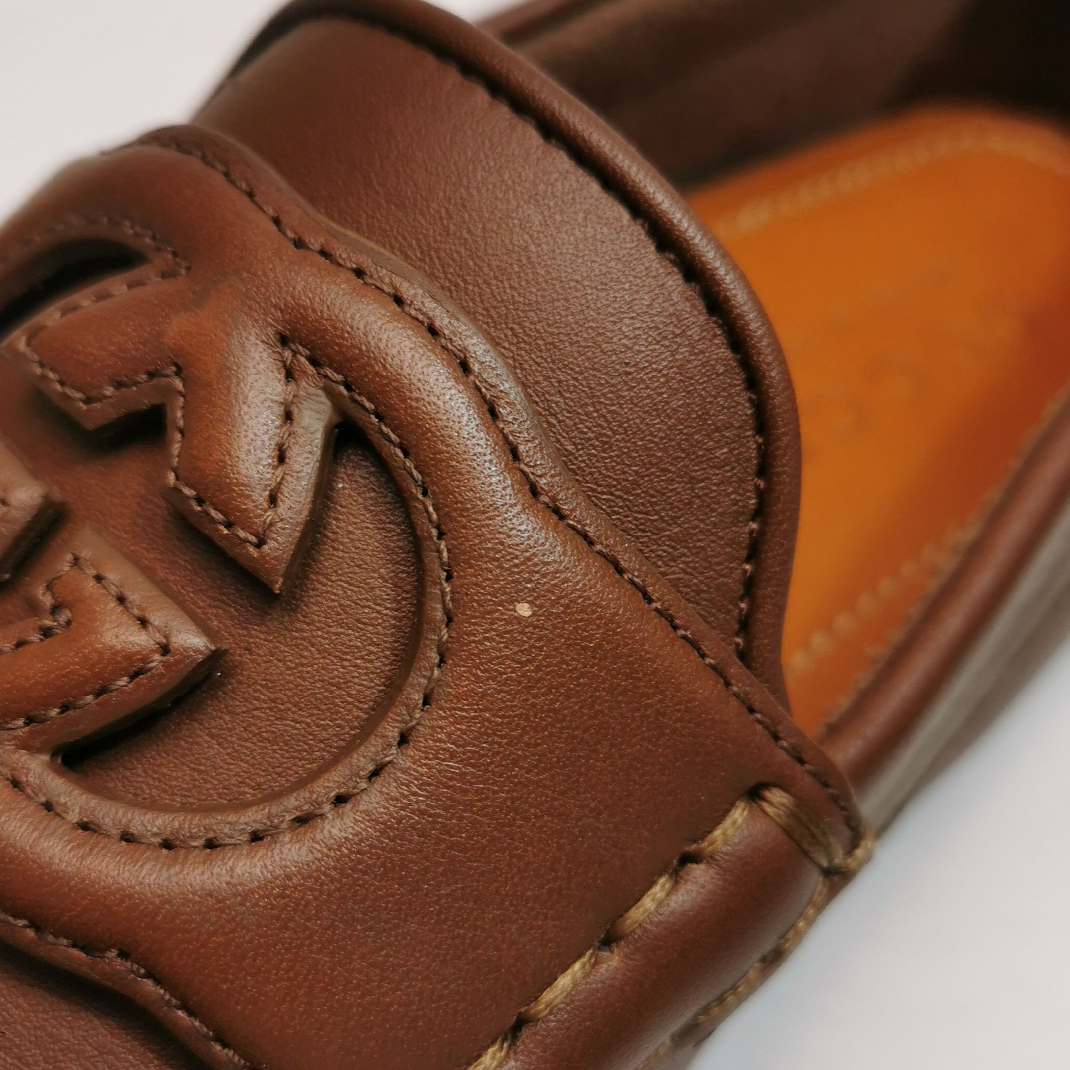 Gucci Gucci Interlocking G Leather Driving Shoes 38.5 Size US 5.5 / EU 38 - 8 Thumbnail