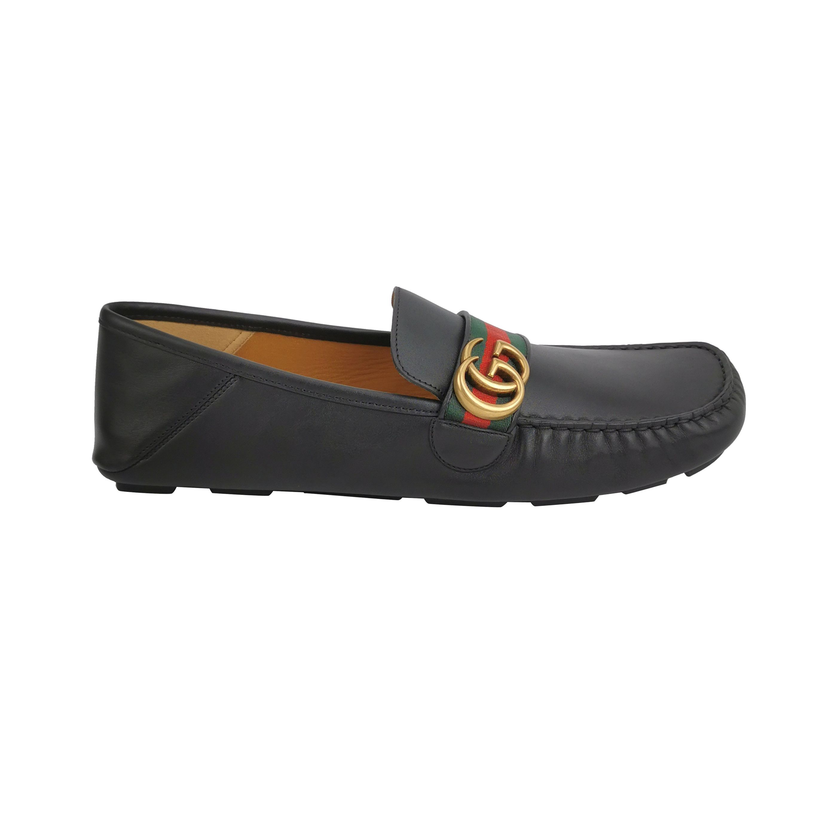 Gucci Gucci Web Stripe Double G Loafers Size 12.5 Size US 12 / EU 45 - 2 Thumbnail