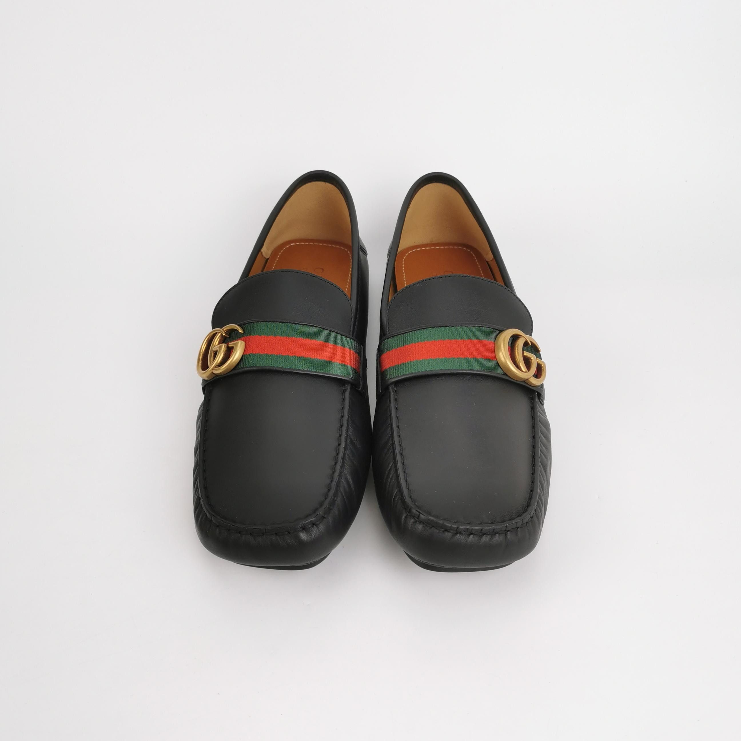 Gucci Gucci Web Stripe Double G Loafers Size 12.5 Size US 12 / EU 45 - 4 Thumbnail