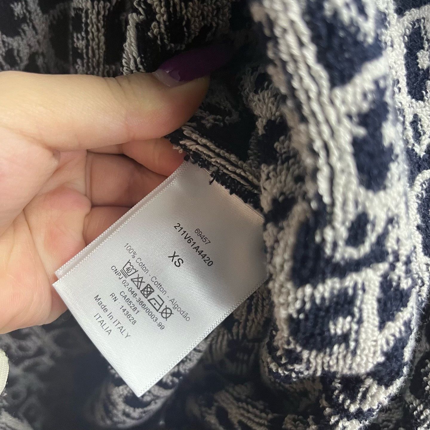 Dior Dior Retro Printed Blue Jacket XS Women Size XS / US 0-2 / IT 36-38 - 4 Thumbnail