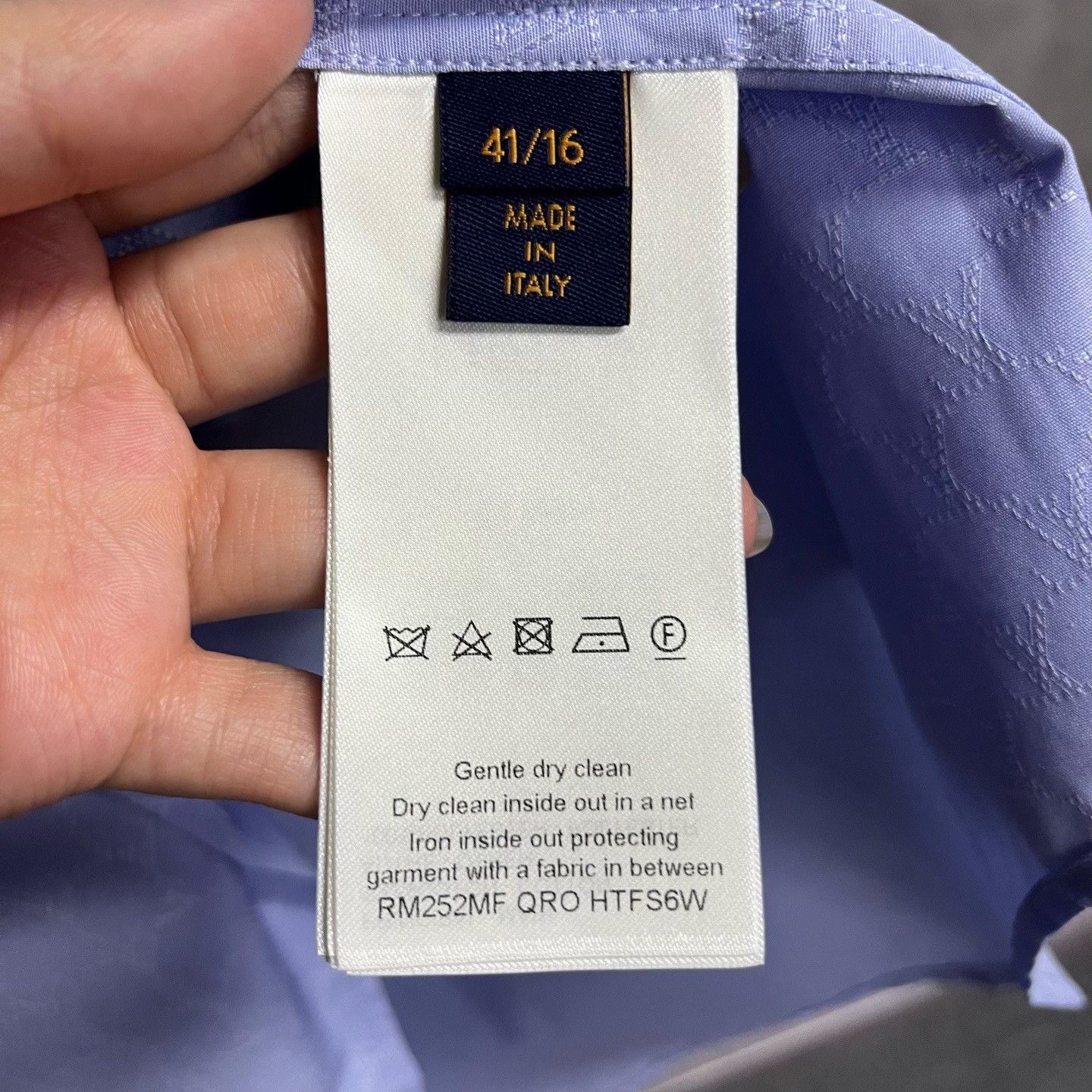 Louis Vuitton Louis Vuitton Blue Shirt xs Men Size US XS / EU 42 / 0 - 4 Thumbnail