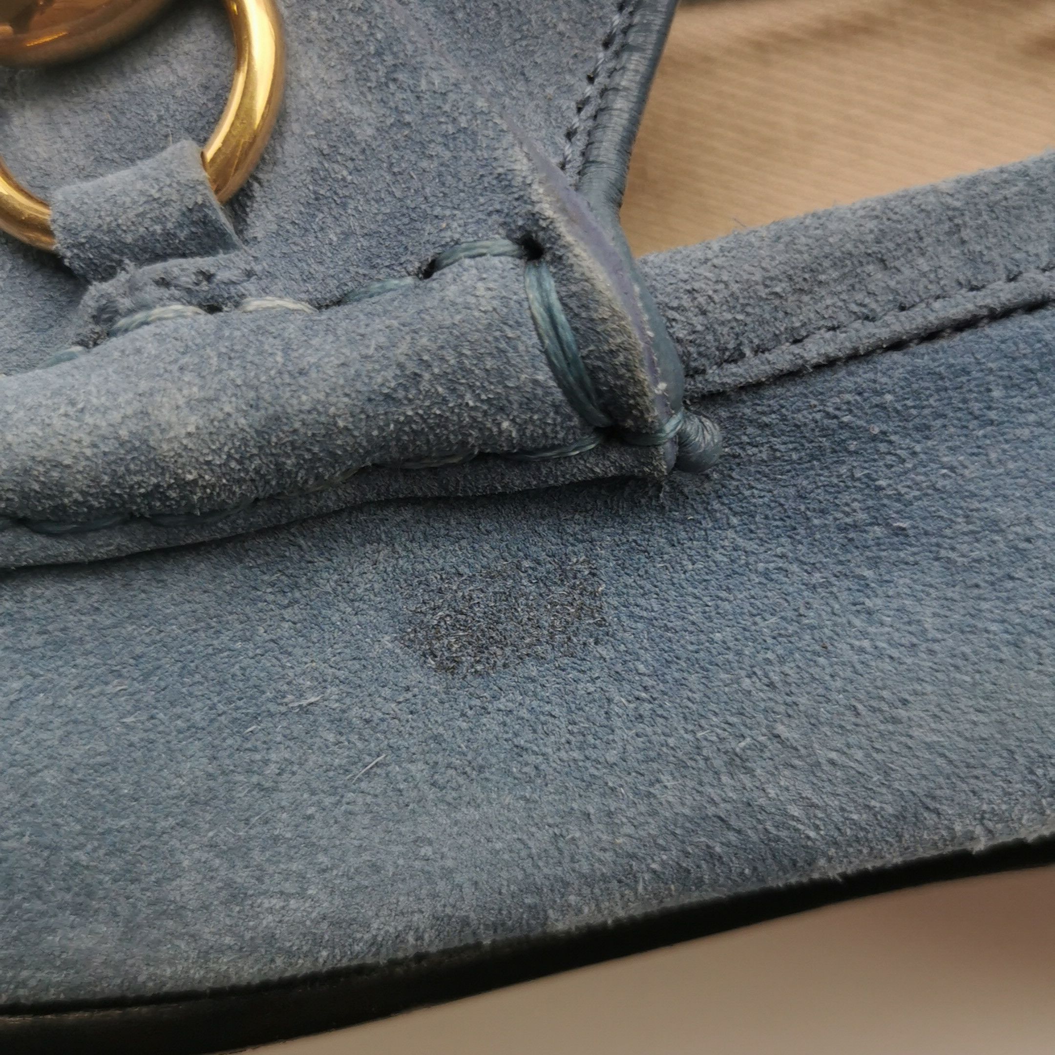 Gucci Gucci Blue Suede Horsebit Loafers 39 Size US 9 / IT 39 - 8 Thumbnail