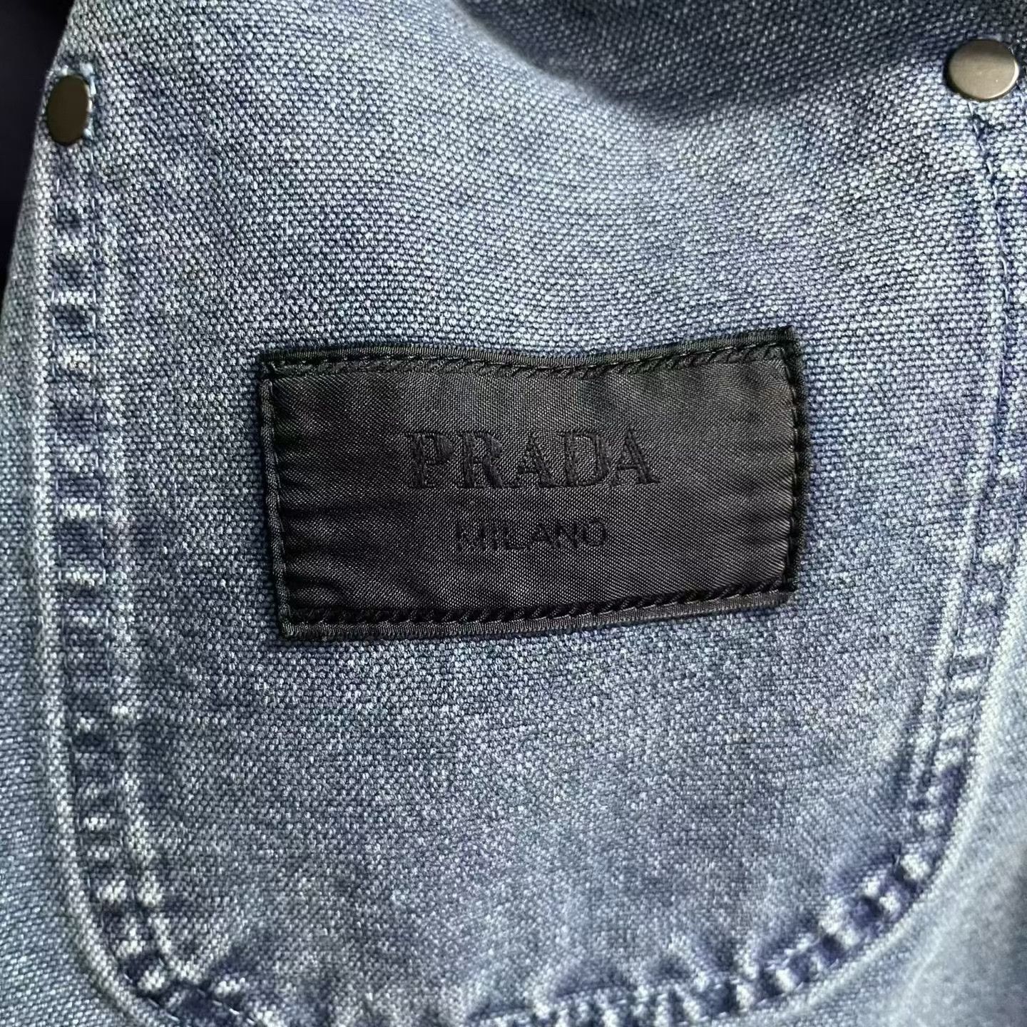 Prada Prada Canvas Blue Light Jacket s Men Size US S / EU 44-46 / 1 - 3 Thumbnail