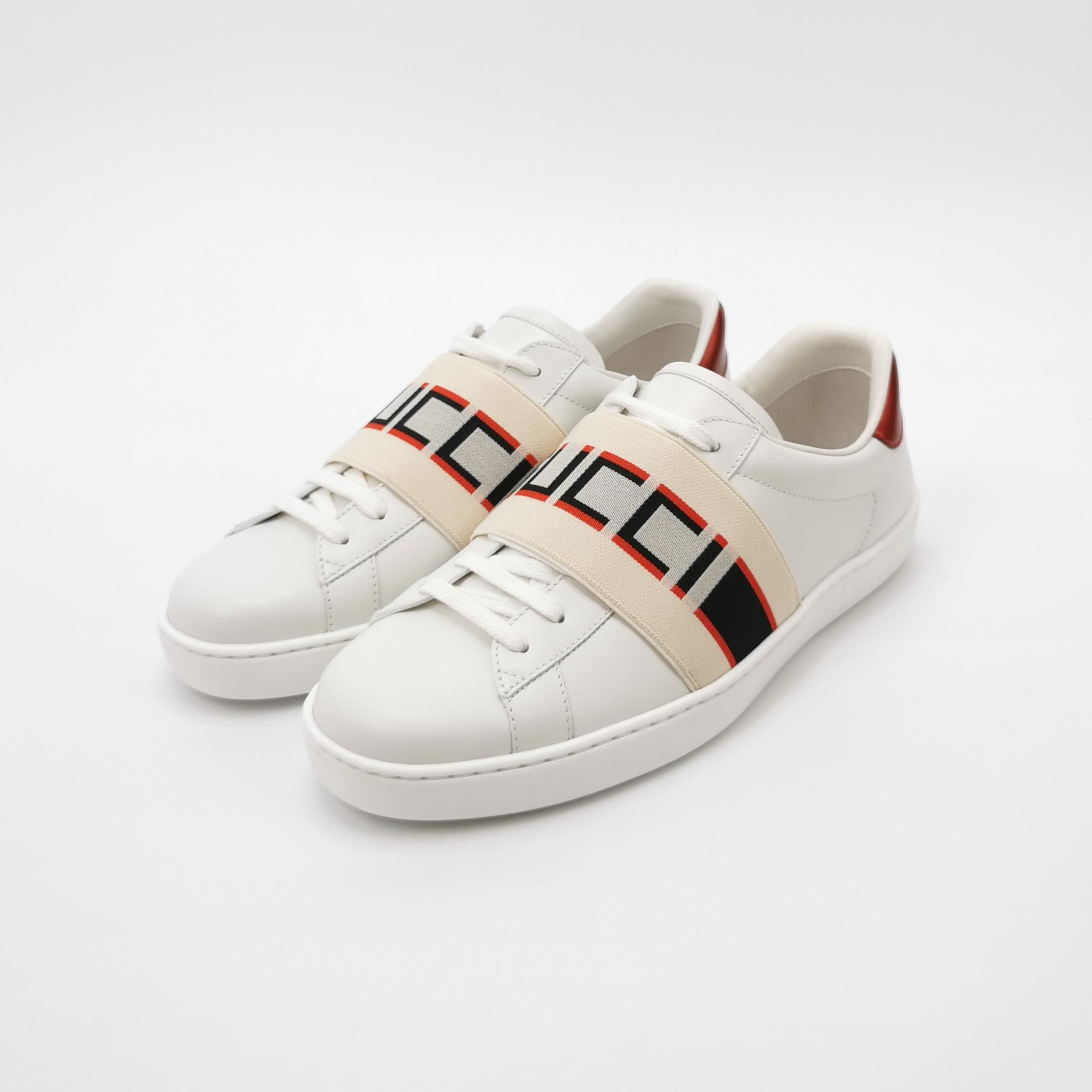 Gucci Gucci Ace Logo Strap Low-Top Sneakers 38.5 Size US 8.5 / IT 38.5 - 3 Thumbnail