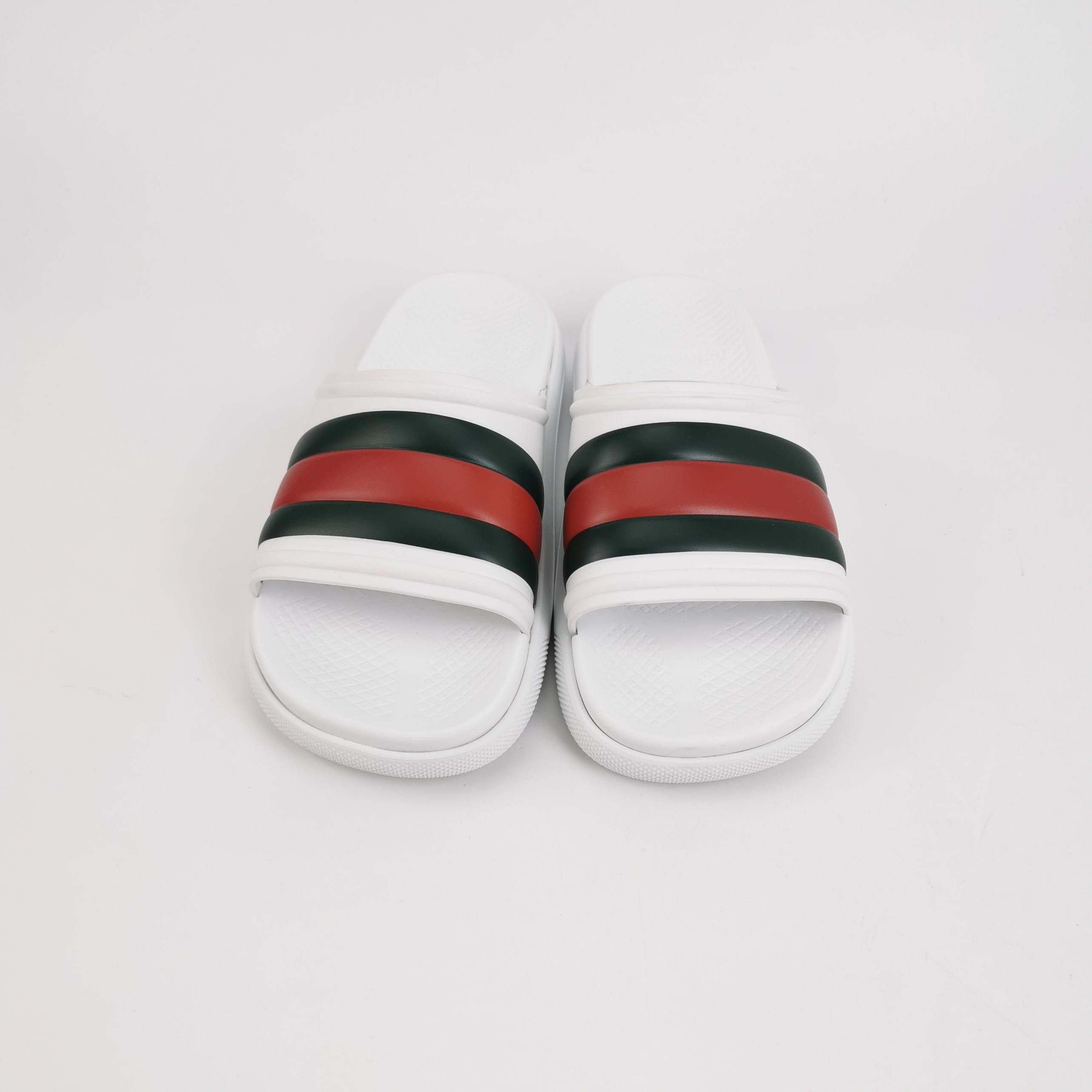 Gucci Gucci Web Stripe Rubber Slides Size 43 Size US 10 / EU 43 - 4 Thumbnail