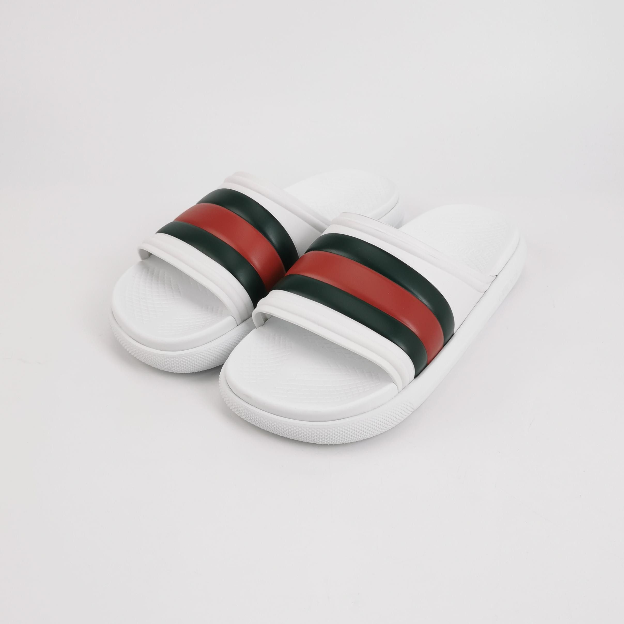 Gucci Gucci Web Stripe Rubber Slides Size 43 Size US 10 / EU 43 - 3 Thumbnail