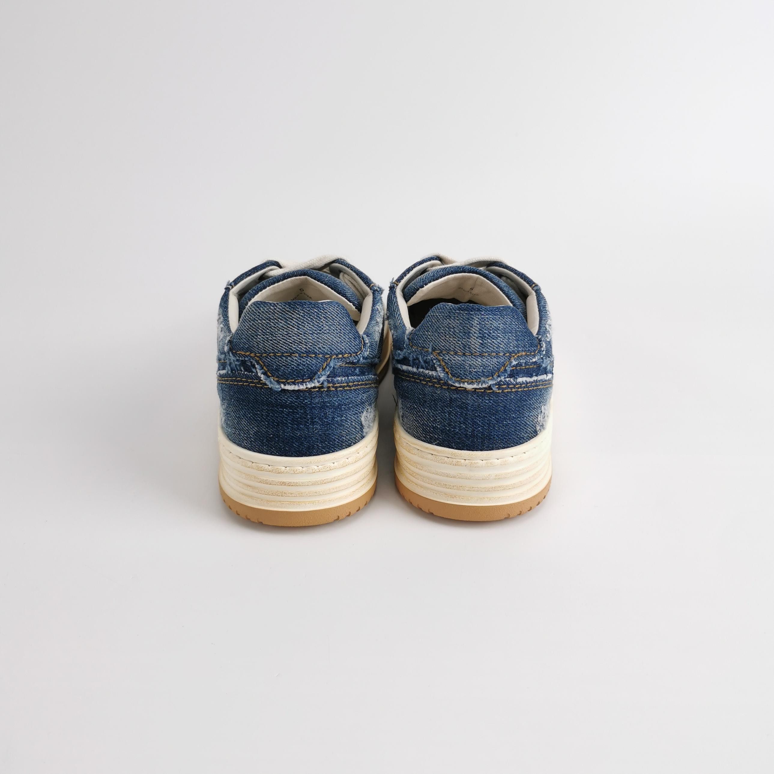 Hogan Hogan Distressed Denim Canvas Low-Top Sneakers 38 Size US 5.5 / EU 38 - 5 Thumbnail