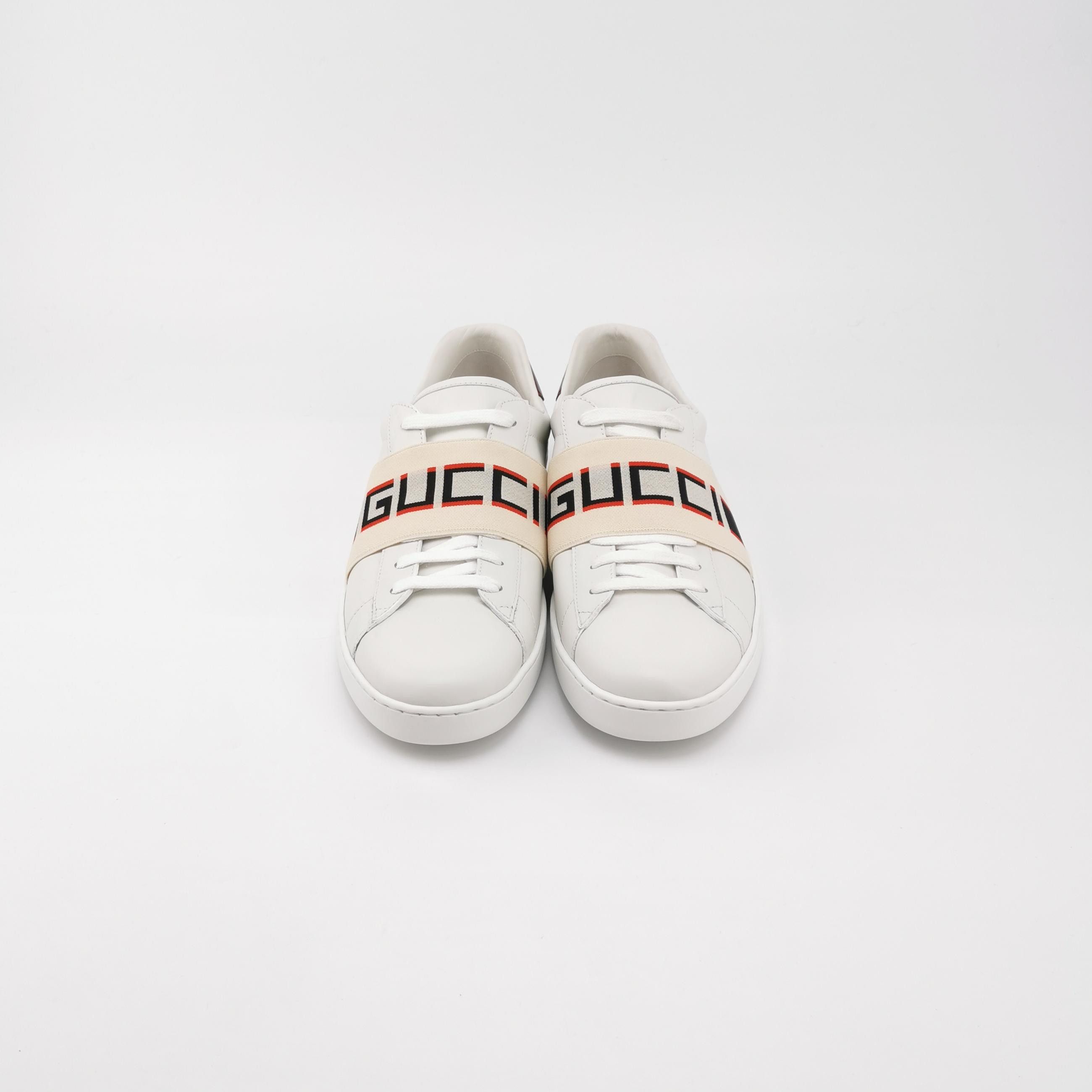 Gucci Gucci Ace Elastic Logo Band Sneakers 44.5 Size US 11 / EU 44 - 4 Thumbnail