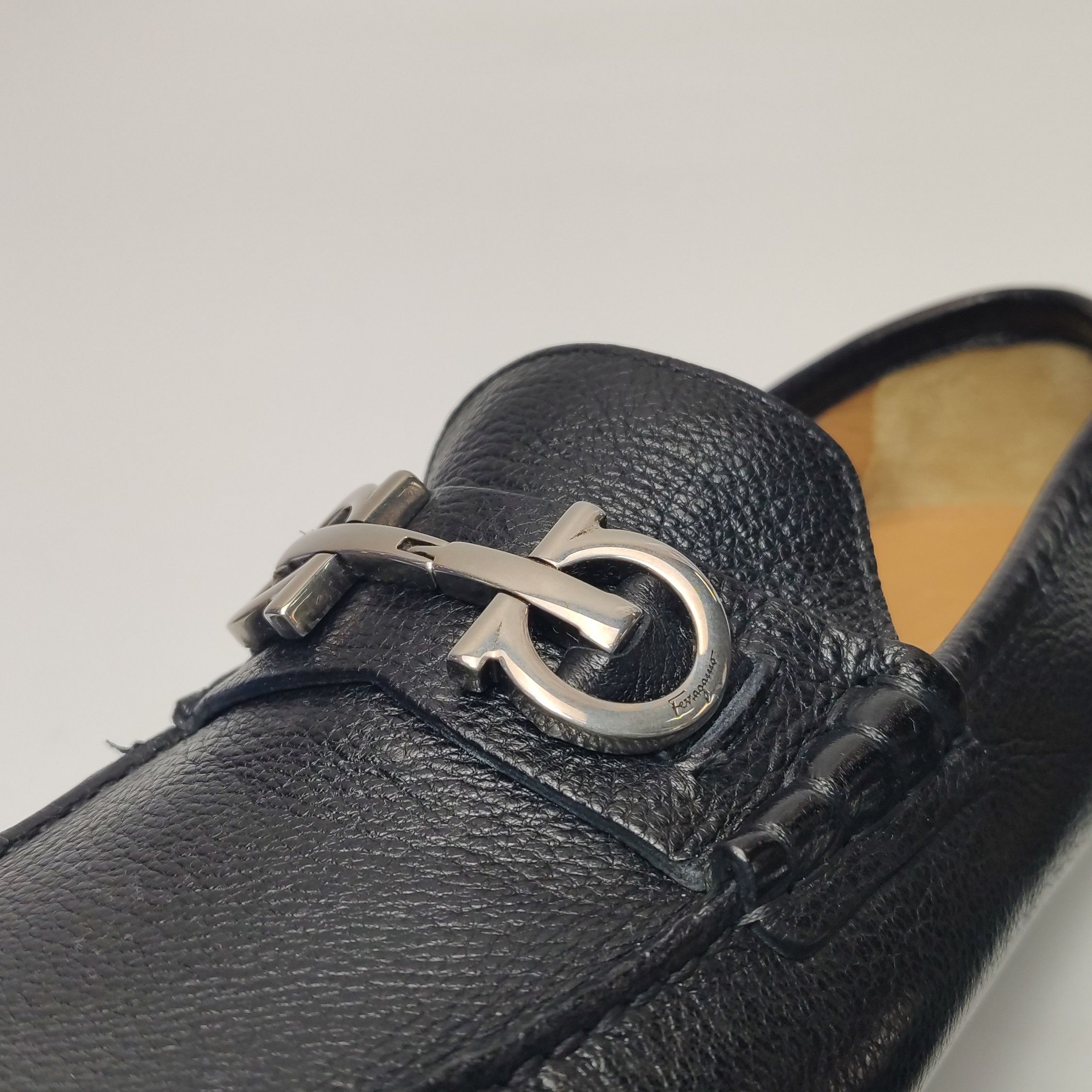 Salvatore Ferragamo Salvatore Ferragamo Gancini Leather Drivers 39.5 Size US 6 / EU 39 - 8 Thumbnail