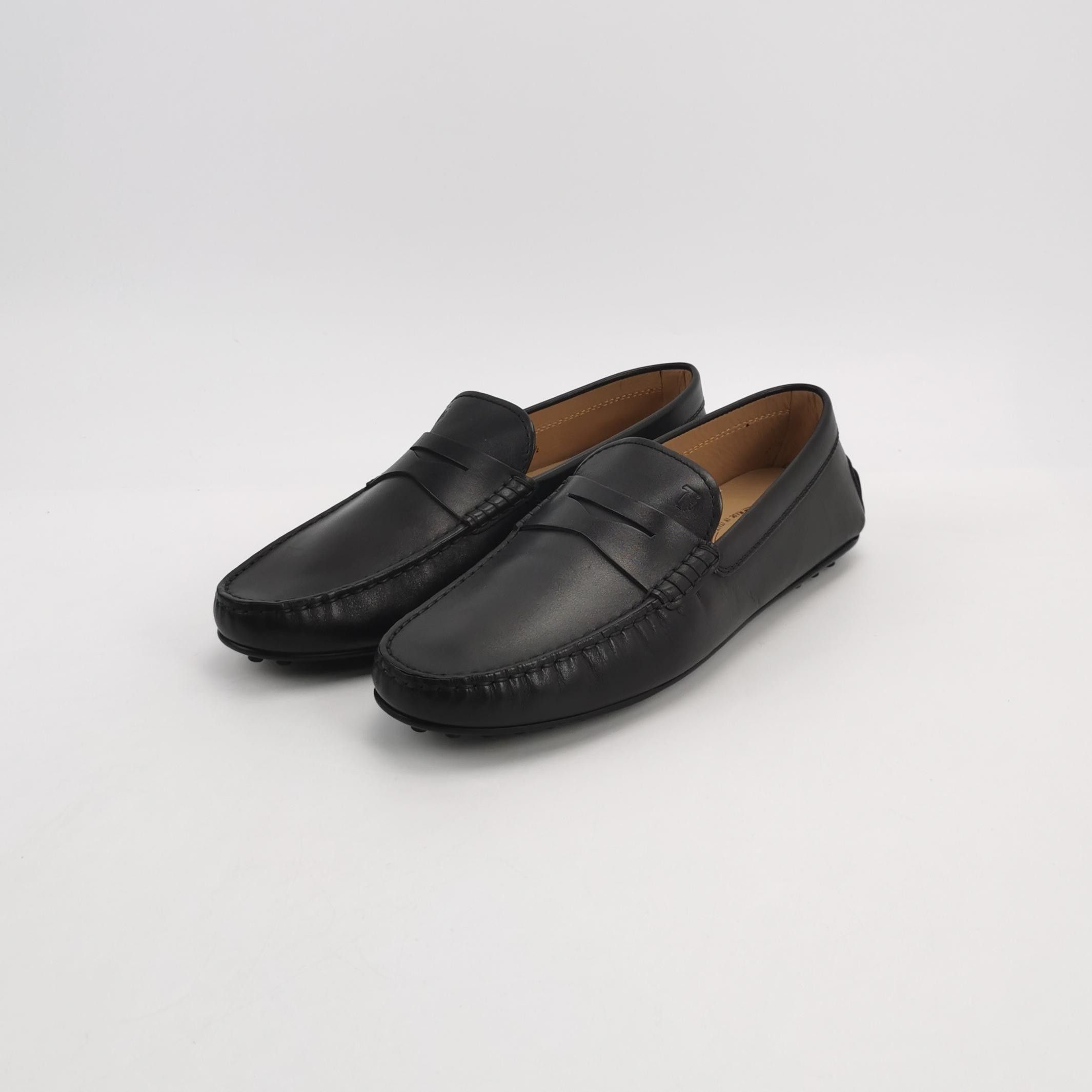 Tod's Tod's Black Leather Gommino Driving Shoes EU 42.5 Size US 9 / EU 42 - 3 Thumbnail