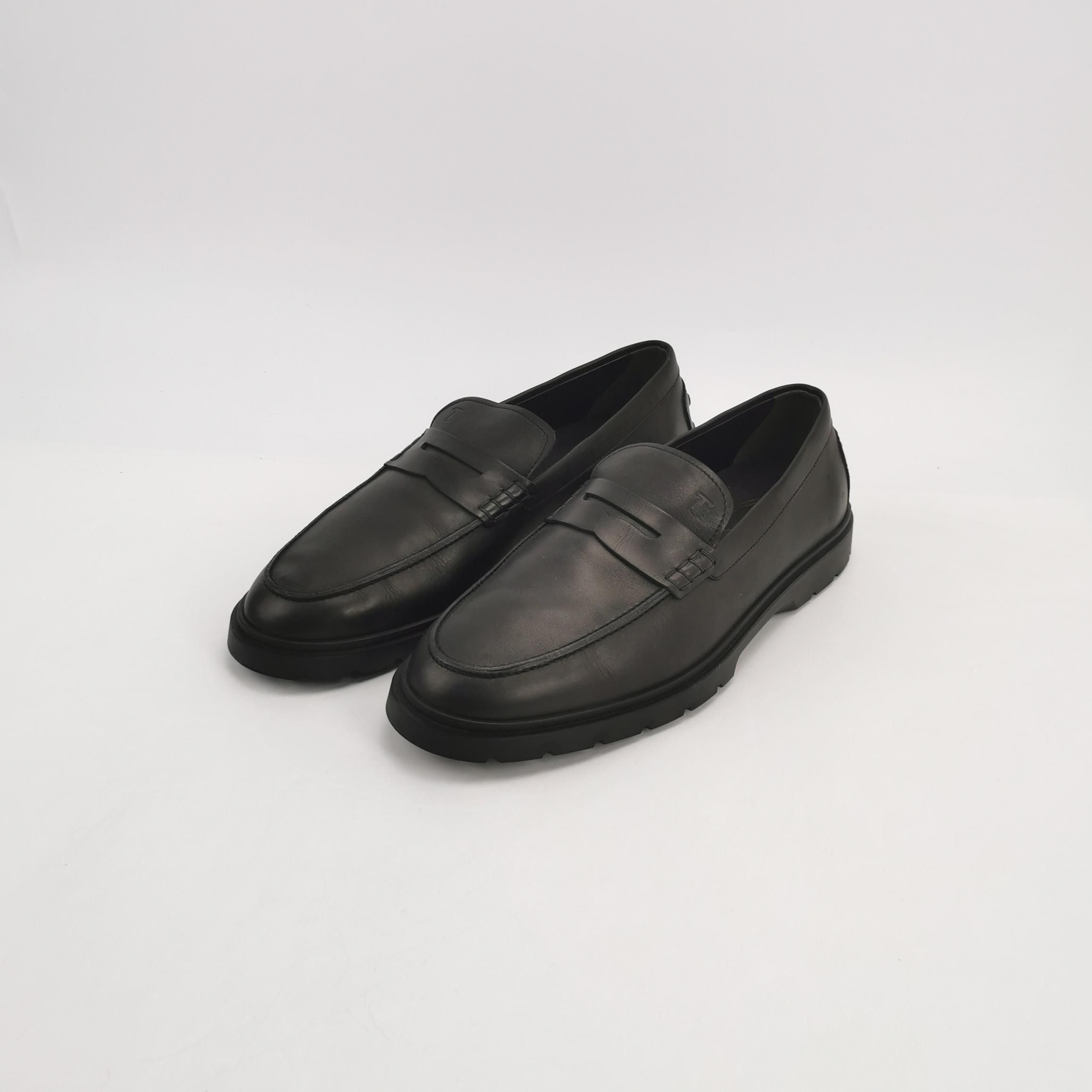 Tod's Tod's Black Leather Penny Loafers 42 Size US 9 / EU 42 - 3 Thumbnail