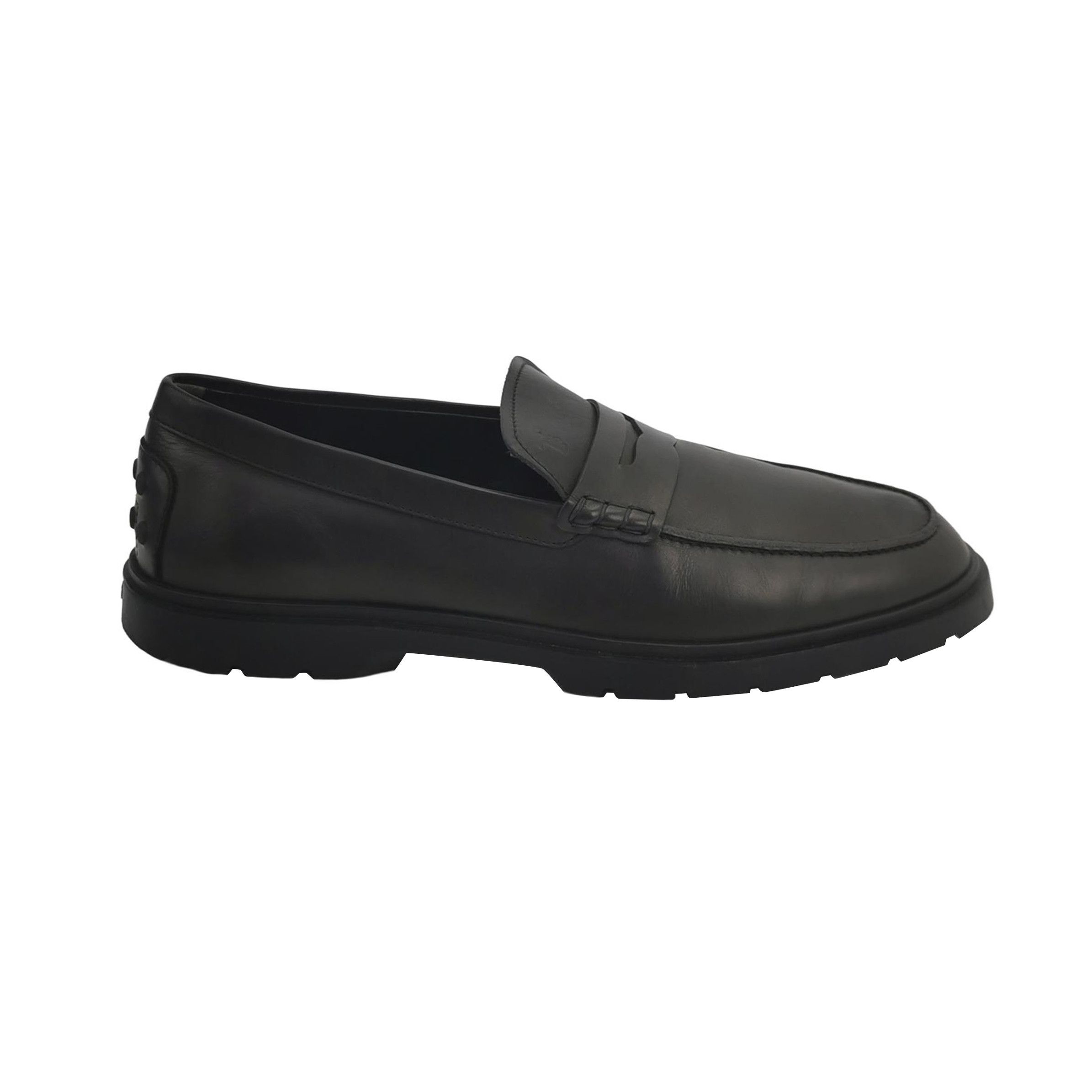 Tod's Tod's Black Leather Penny Loafers 42 Size US 9 / EU 42 - 2 Thumbnail