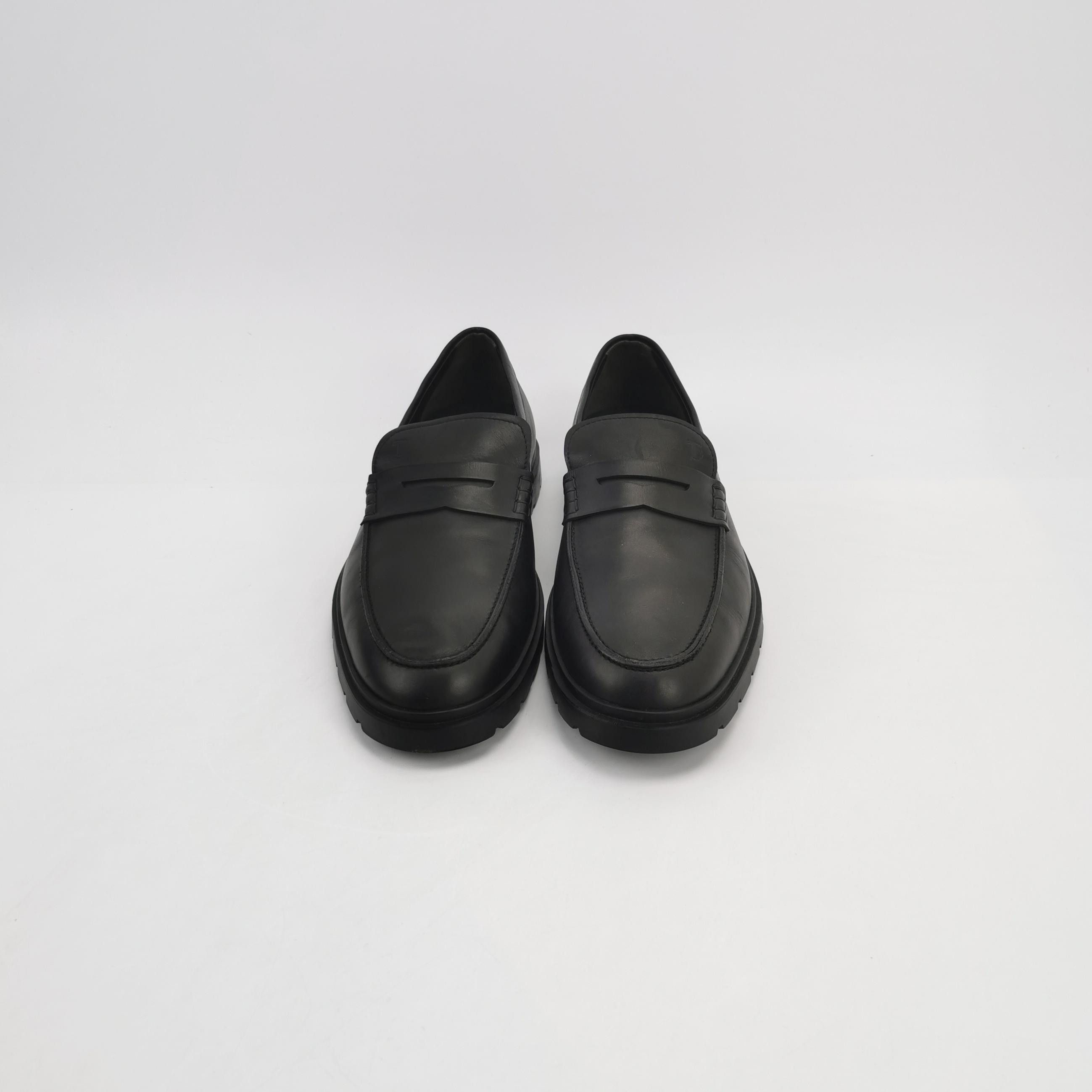 Tod's Tod's Black Leather Penny Loafers 42 Size US 9 / EU 42 - 4 Thumbnail