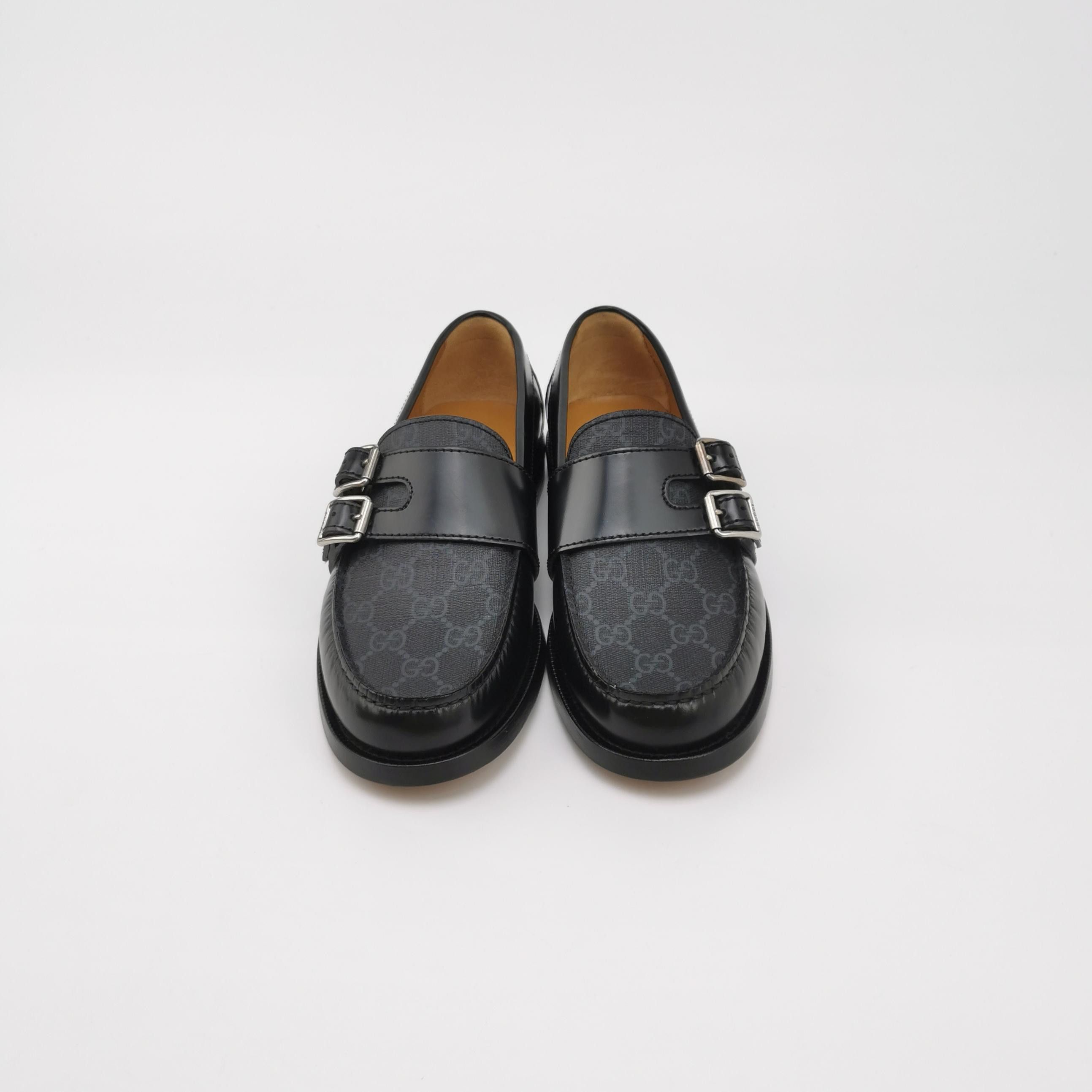 Gucci Gucci GG Monogram Double Buckle Loafers 38.5 Size US 5.5 / EU 38 - 4 Thumbnail