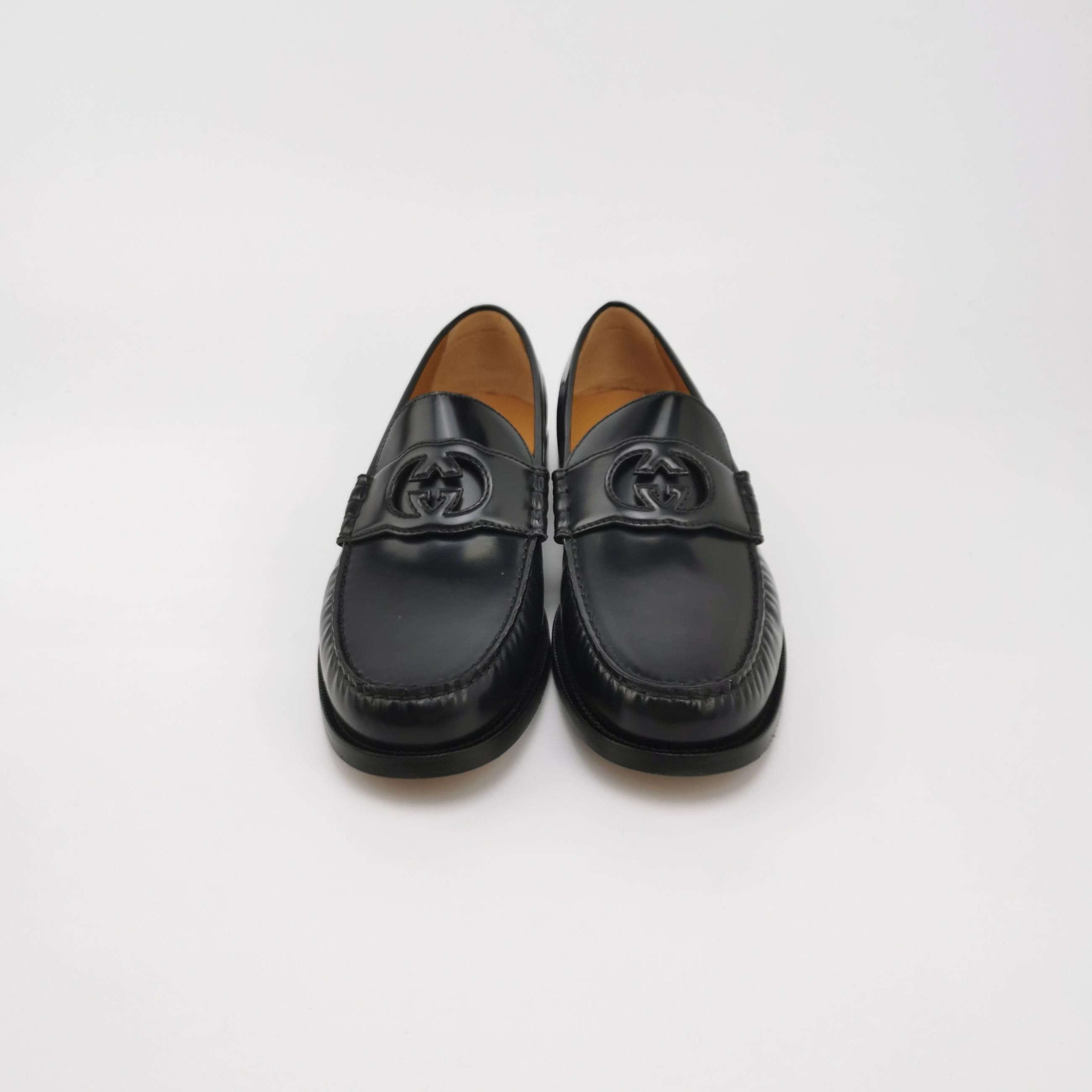 Gucci Gucci Interlocking G Leather Loafers Size 13 Size US 13 / EU 46 - 4 Thumbnail