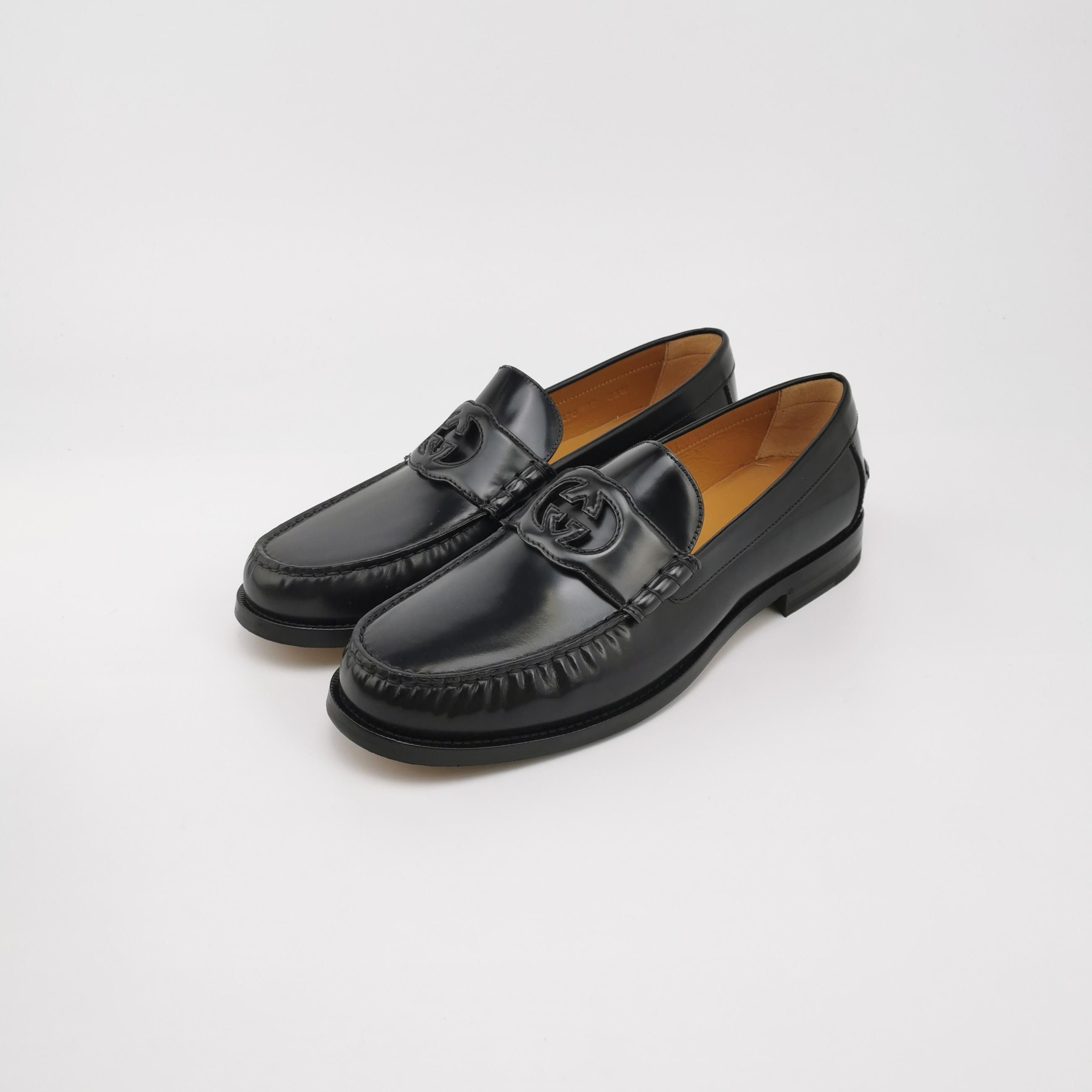 Gucci Gucci Interlocking G Leather Loafers Size 13 Size US 13 / EU 46 - 3 Thumbnail