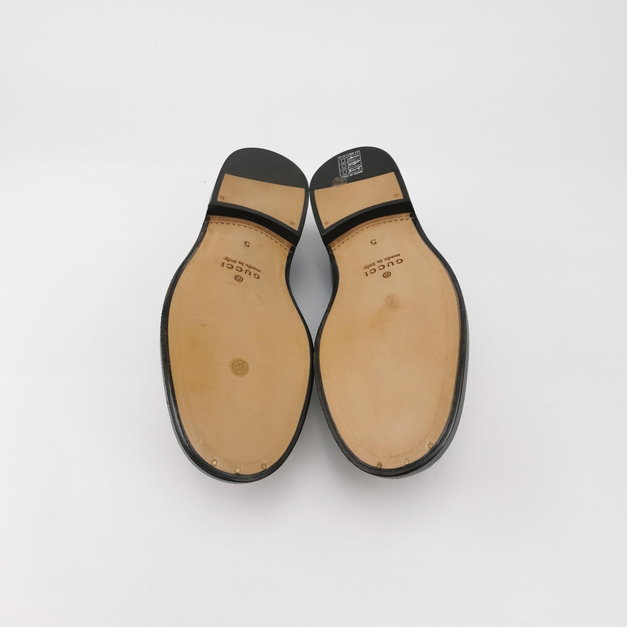 Gucci Gucci Interlocking G Logo Leather Loafers EU 39 Size US 6 / EU 39 - 6 Thumbnail