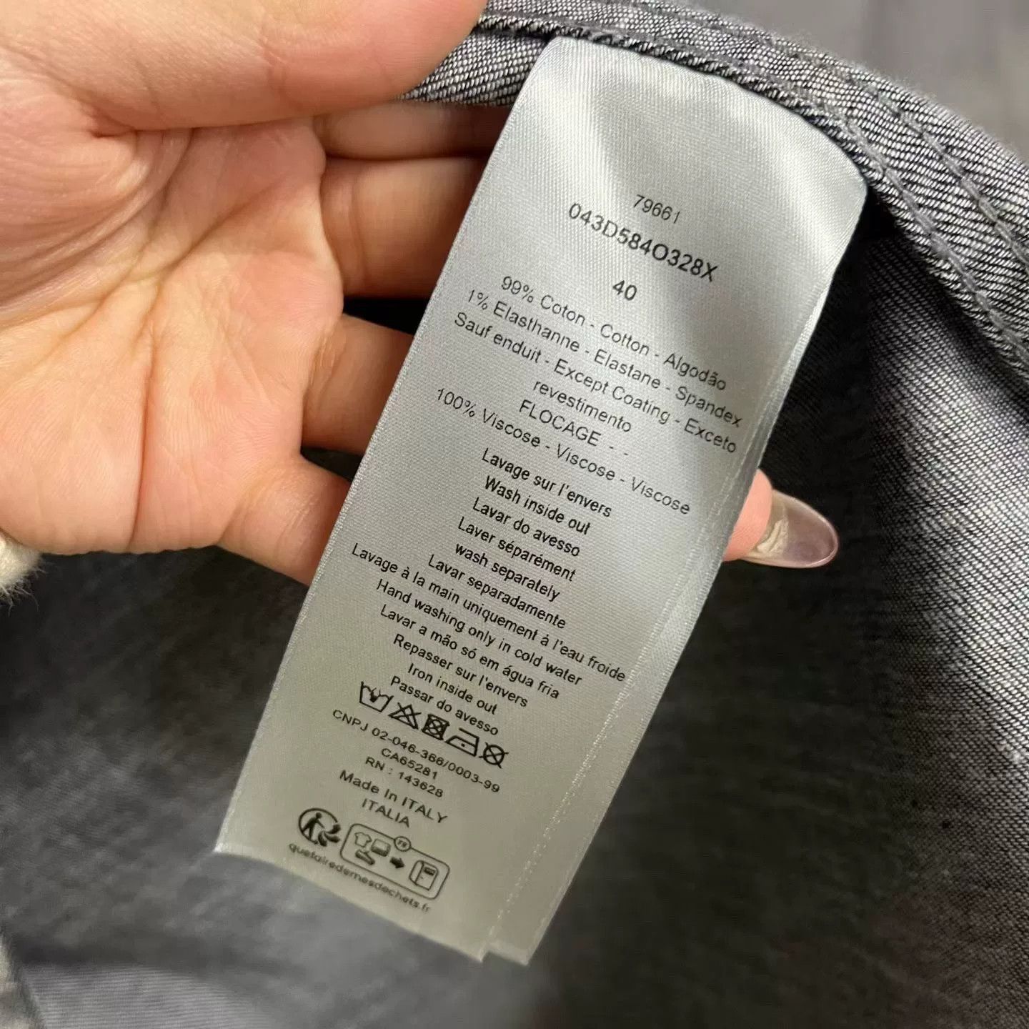 Dior Dior Retro Gray Shirt xs Men Size US XS / EU 42 / 0 - 4 Thumbnail