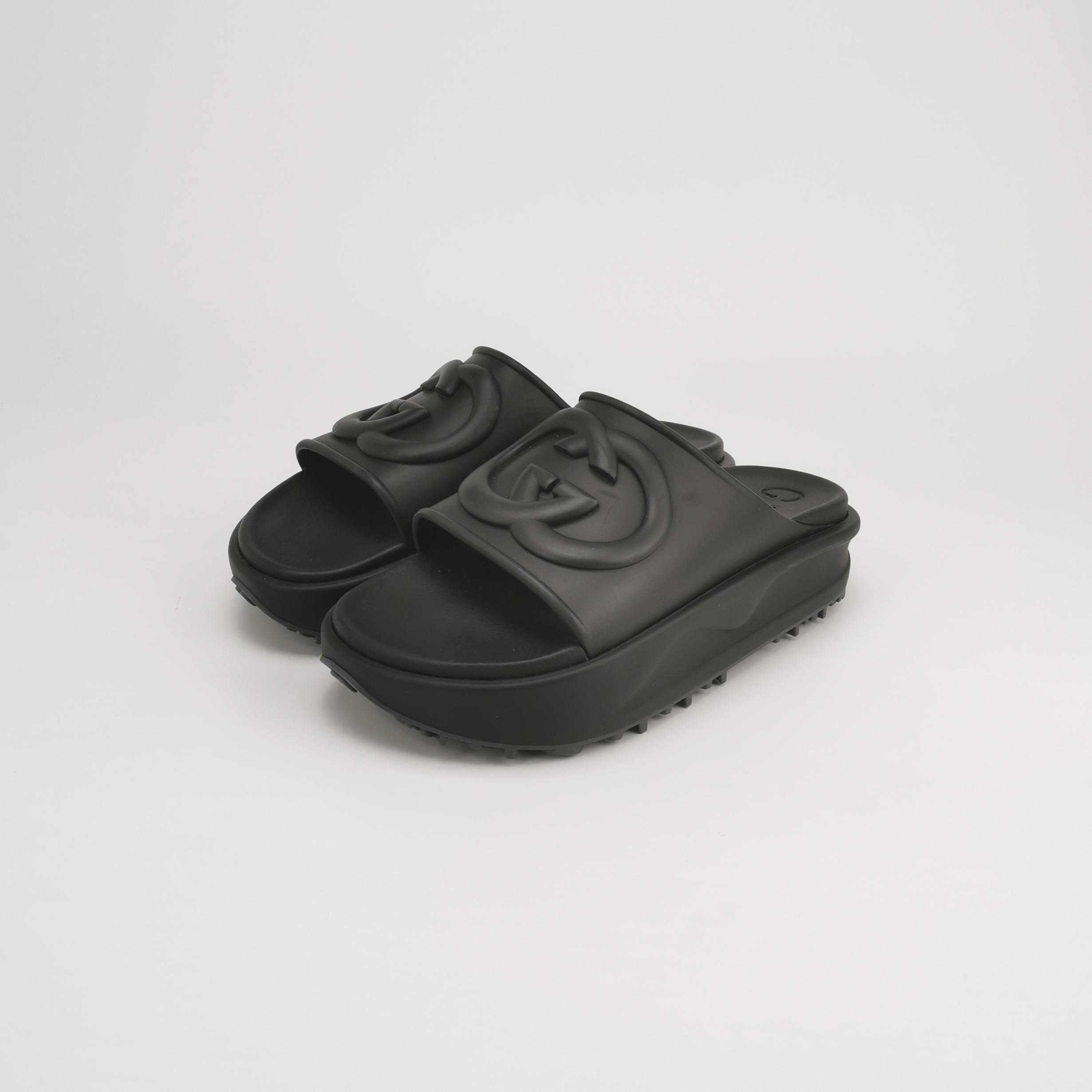 Gucci Gucci Double G Logo Platform Slides 9 Size US 10 / EU 43 - 3 Thumbnail