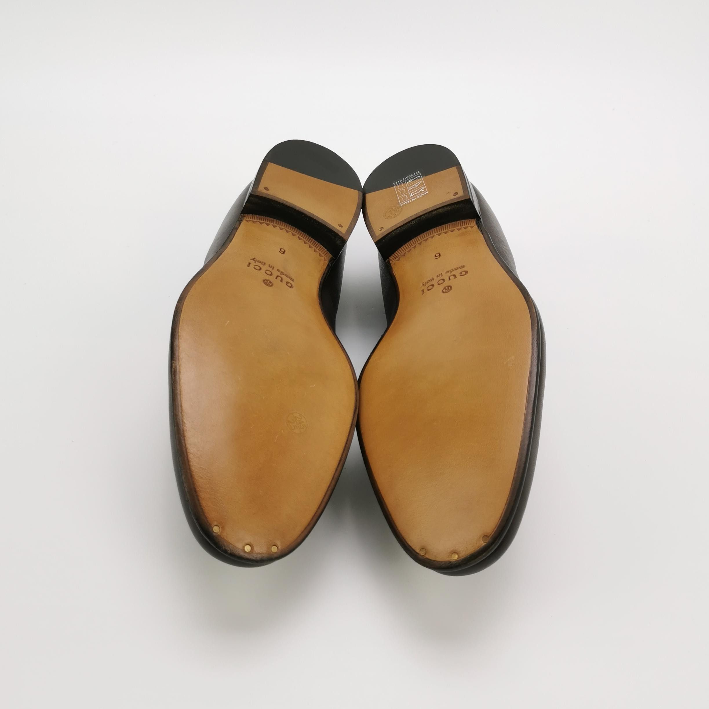 Gucci Gucci Interlocking G Brown Leather Loafers 6 Size US 7 / EU 40 - 6 Thumbnail