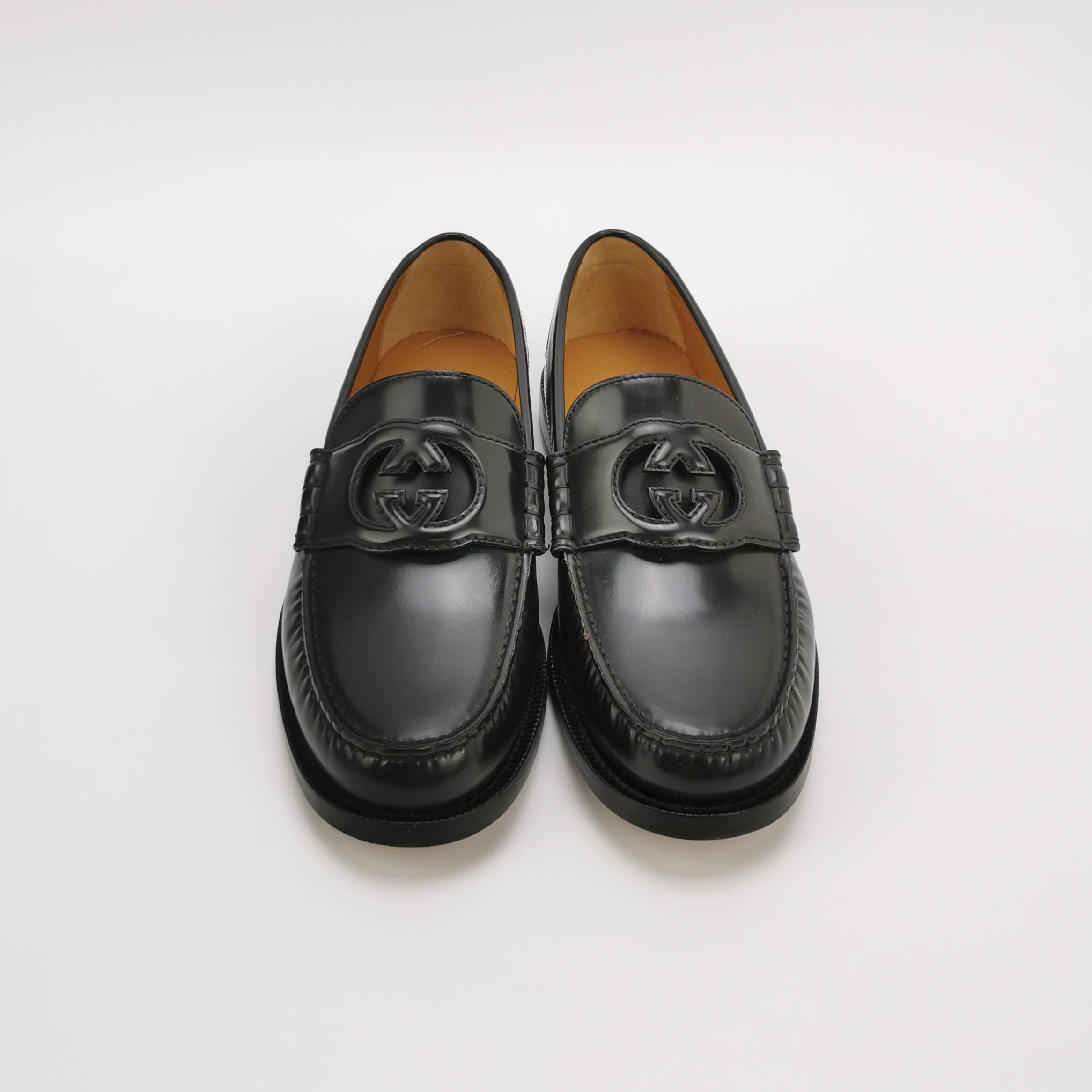 Gucci Gucci Interlocking G Leather Loafers 5.5 Size US 6 / EU 39 - 4 Thumbnail