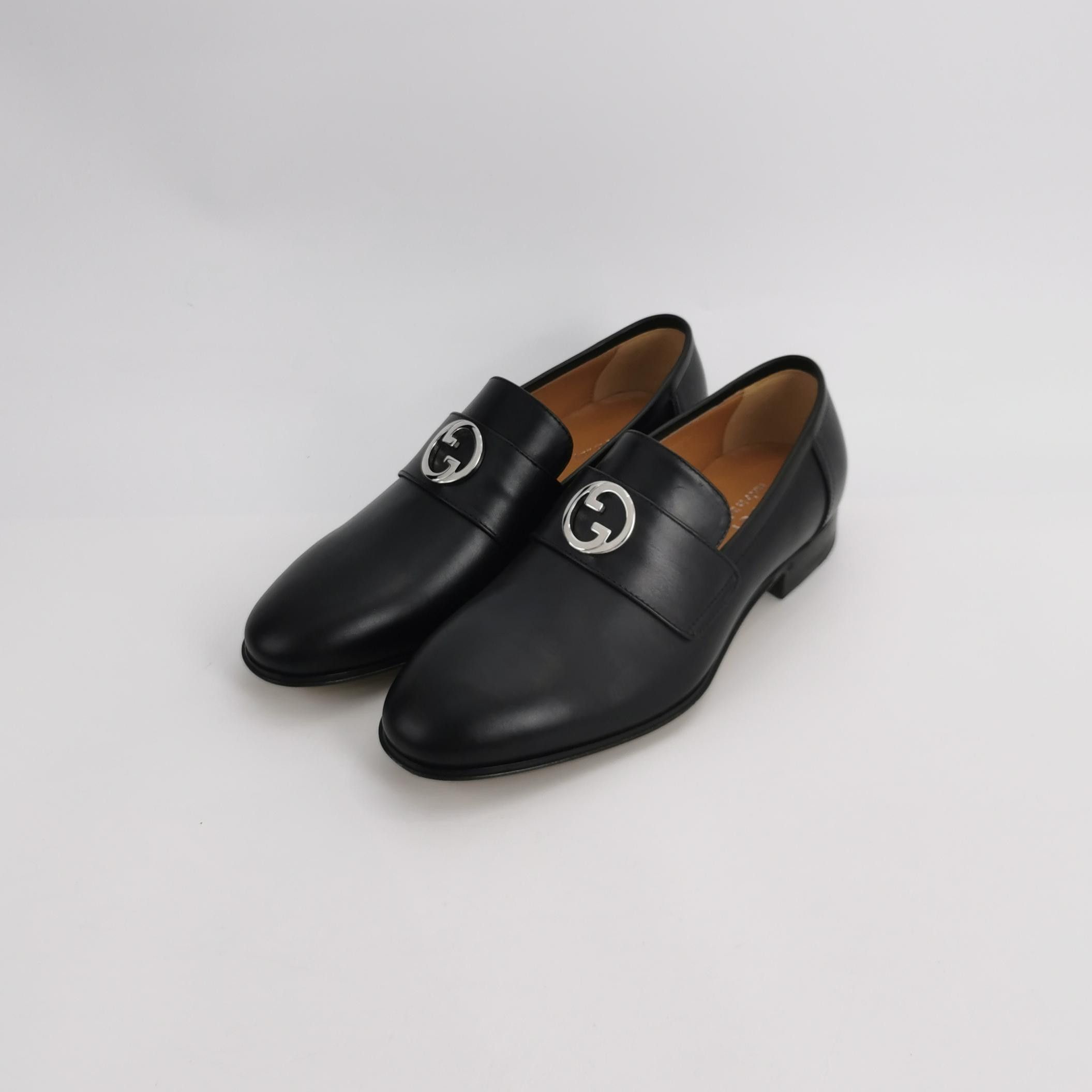 Gucci Gucci Interlocking G Leather Loafers 5.5 Size US 6 / EU 39 - 3 Thumbnail