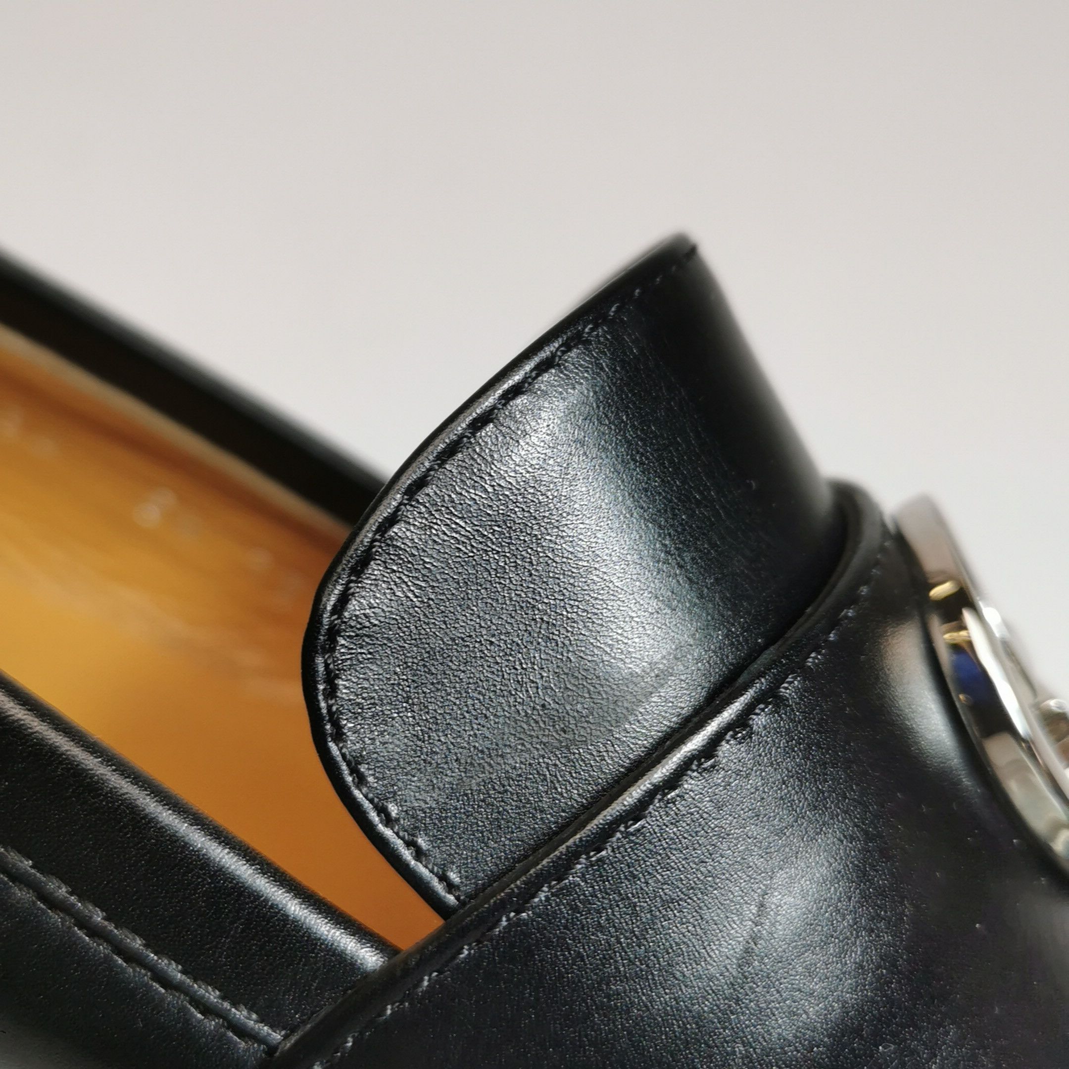 Gucci Gucci Interlocking G Leather Loafers 5.5 Size US 6 / EU 39 - 8 Thumbnail