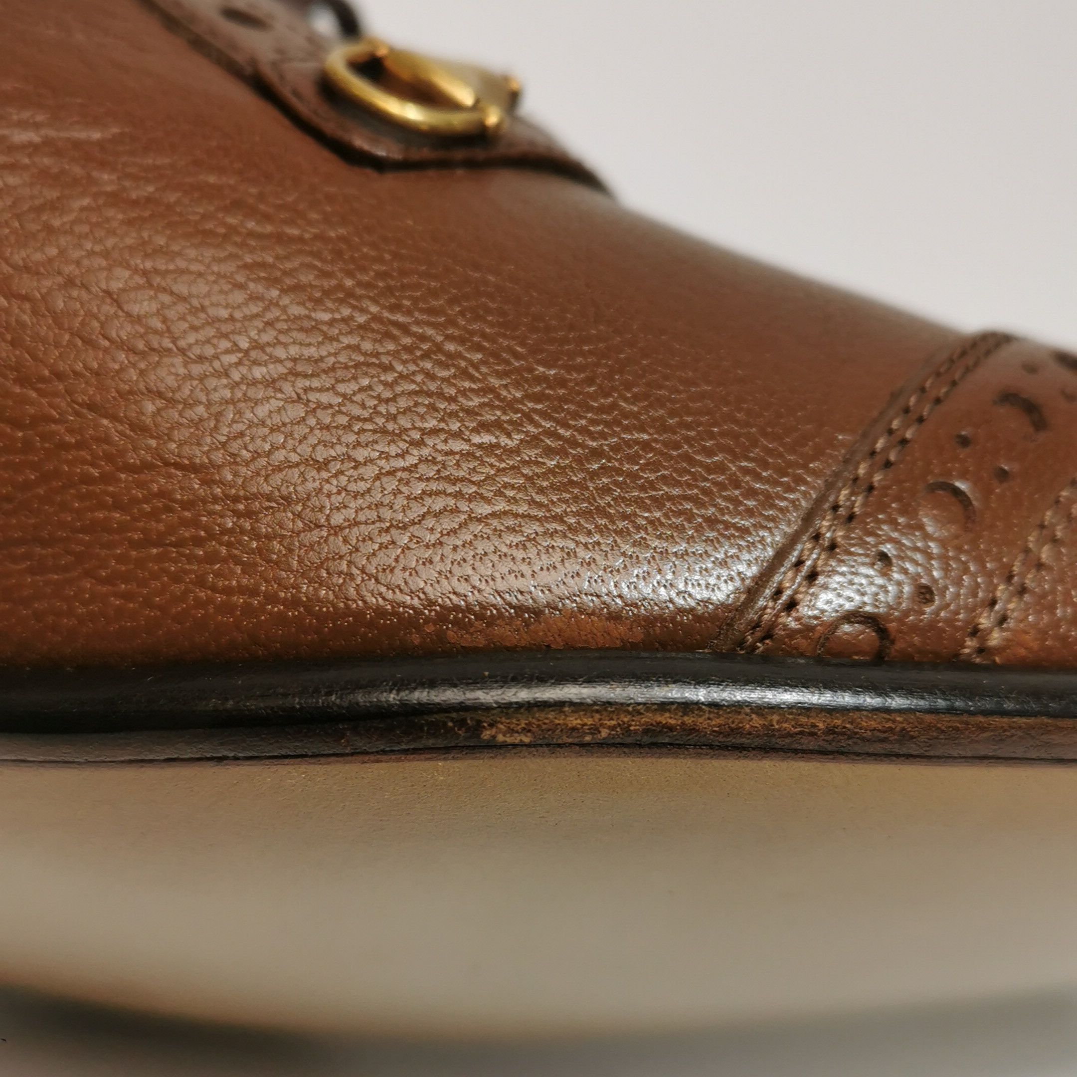 Gucci Gucci Horsebit Brogue Leather Shoes Size 7.5 Size US 7 / EU 40 - 8 Thumbnail
