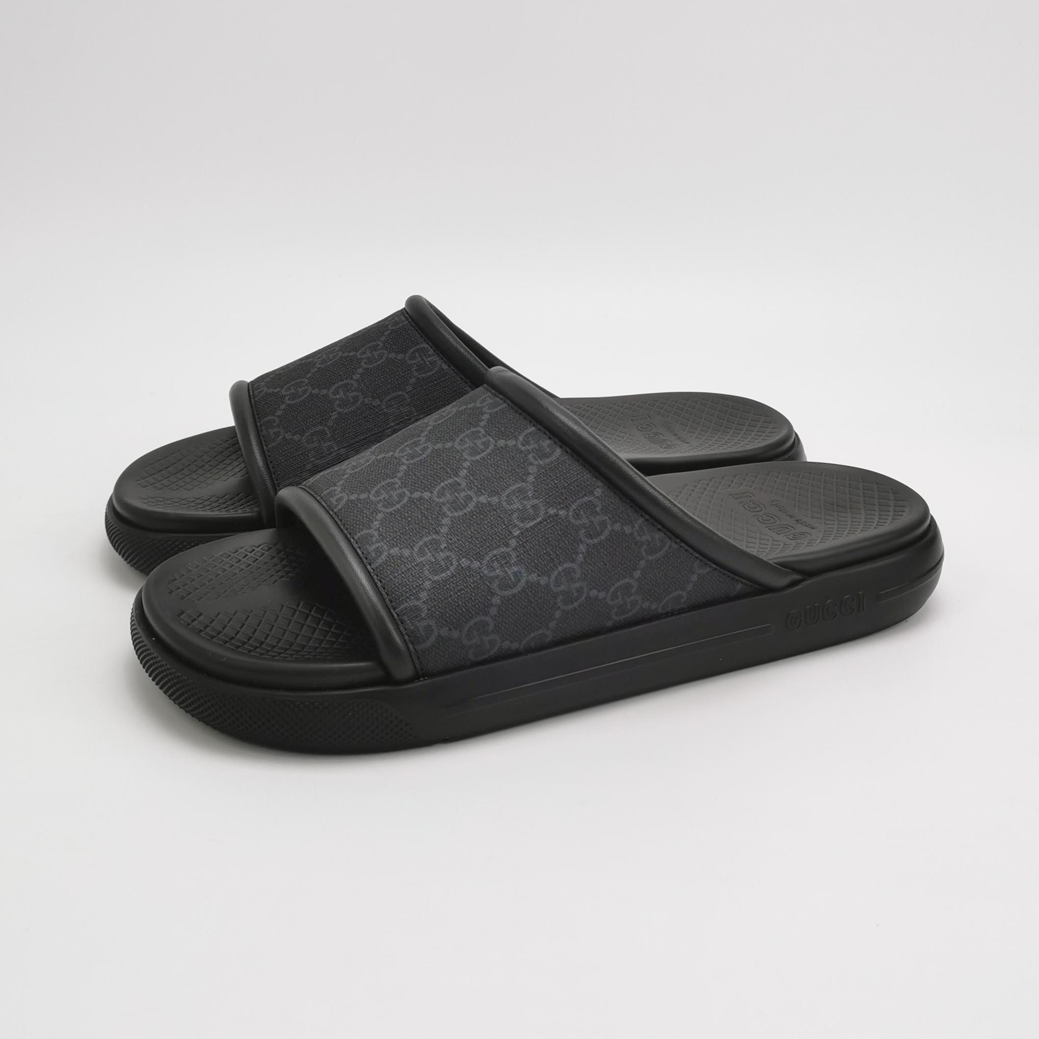 Gucci Gucci GG Monogram Canvas Slides Size 43 Size US 10 / EU 43 - 3 Thumbnail