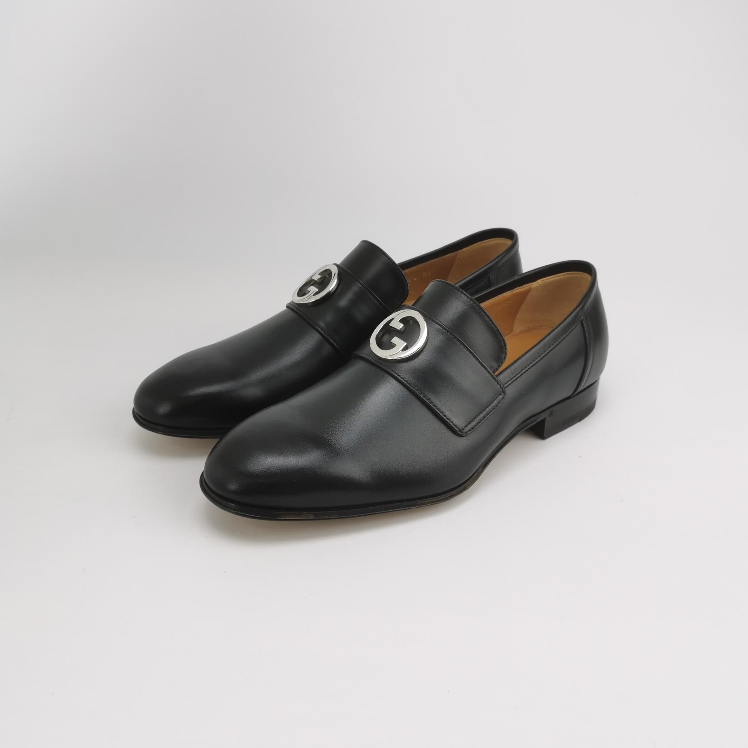 Gucci Gucci Interlocking G Leather Loafers Size 4.5 Size US 5.5 / EU 38 - 3 Thumbnail