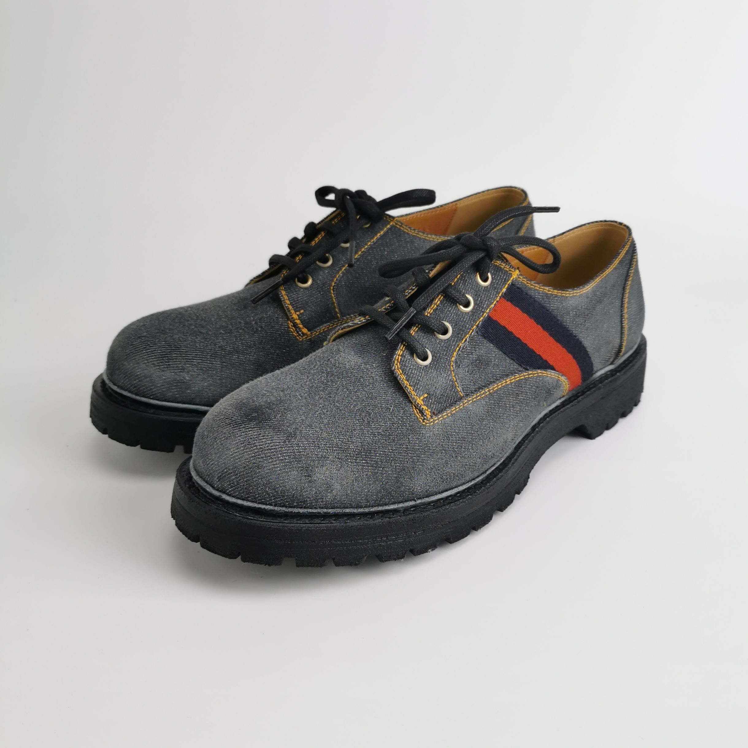 Gucci Gucci Web Stripe Canvas Sneakers 44 Size US 11 / EU 44 - 3 Thumbnail