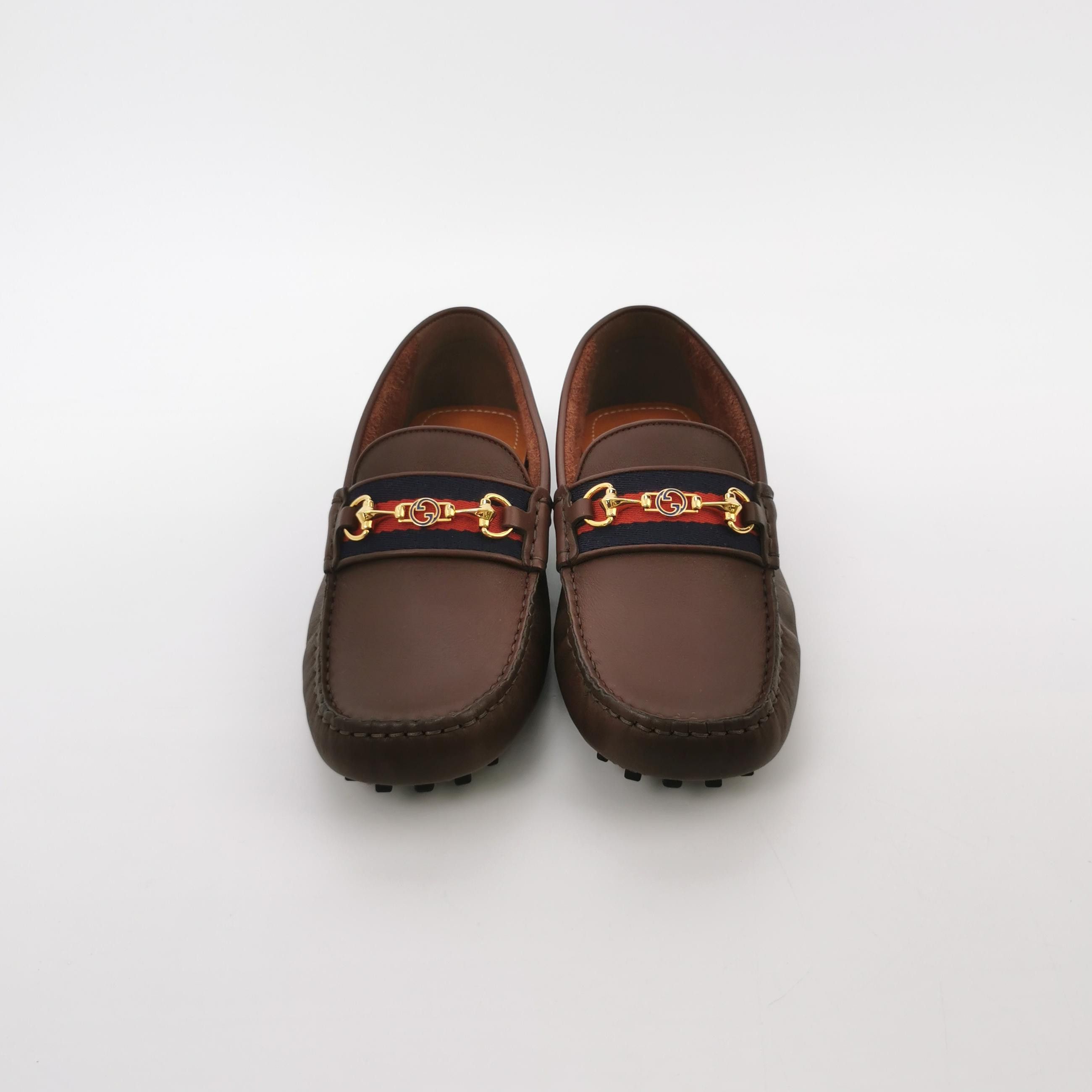 Gucci Gucci Horsebit Web Stripe Driving Loafers 38.5 Size US 5.5 / EU 38 - 4 Thumbnail