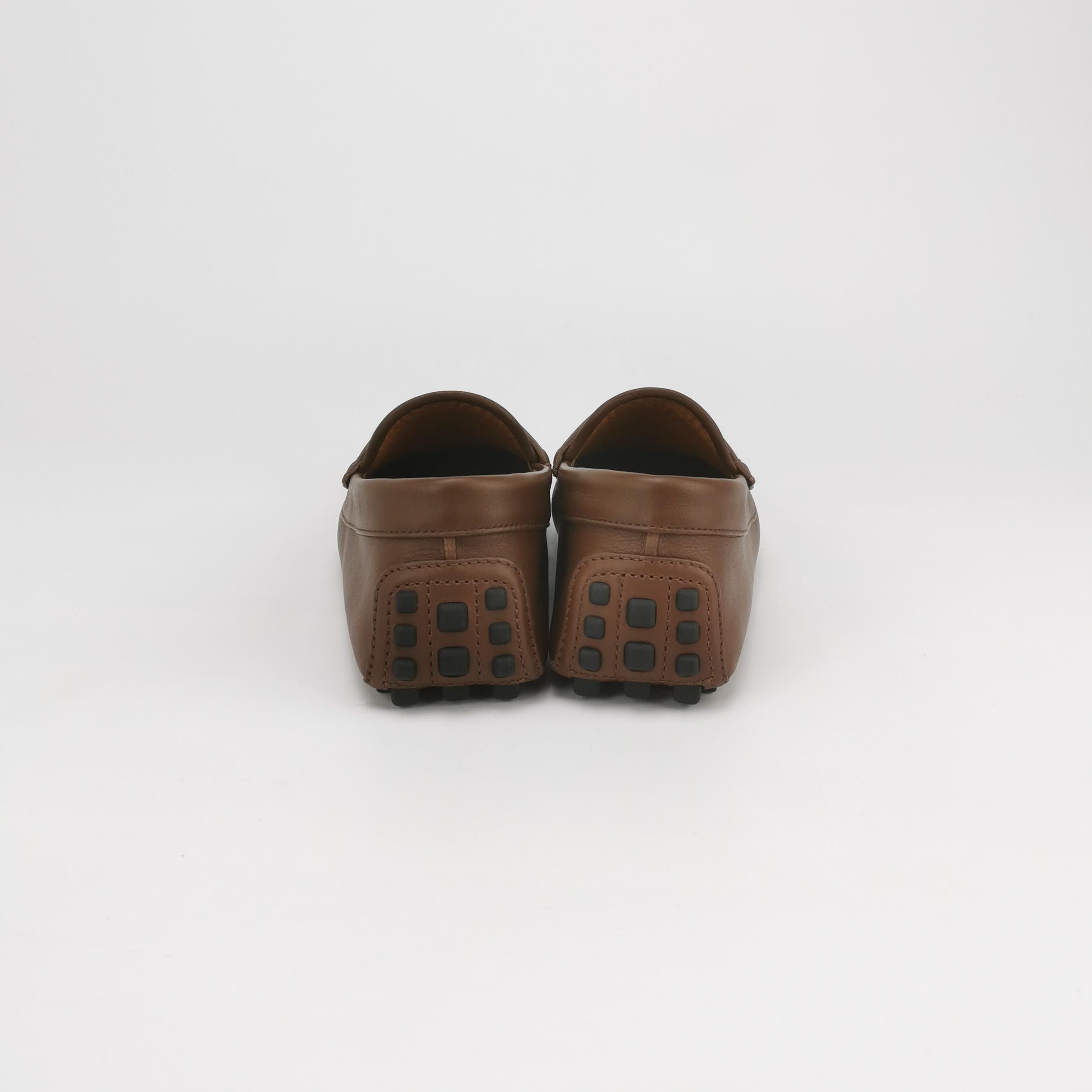 Gucci Gucci Brown Leather Interlocking G Slip Ons 39.5 Size US 6 / EU 39 - 5 Thumbnail