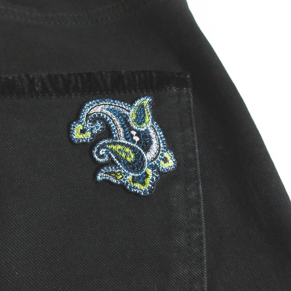 Etro Etro Etro Paisley Patch Stretch Jeans Textile Jeans DUTY FREE for USA Size ONE SIZE - 4 Thumbnail