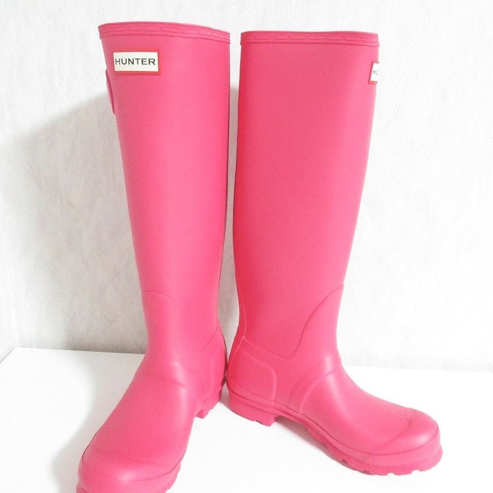 Other Other Hunter Long Rain Boots Plastic / Synthetic Shoes DUTY FREE for USA Size ONE SIZE - 5 Thumbnail