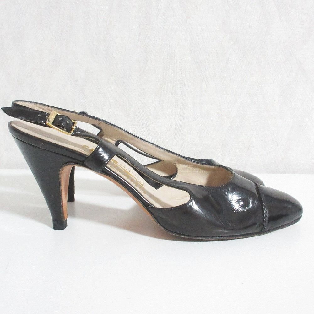 Salvatore Ferragamo Salvatore Ferragamo Salvatore Ferragamo Patent Leather Slingback Pumps Plastic / Synthetic Shoes DUTY FREE for USA Size ONE SIZE - 2 Thumbnail