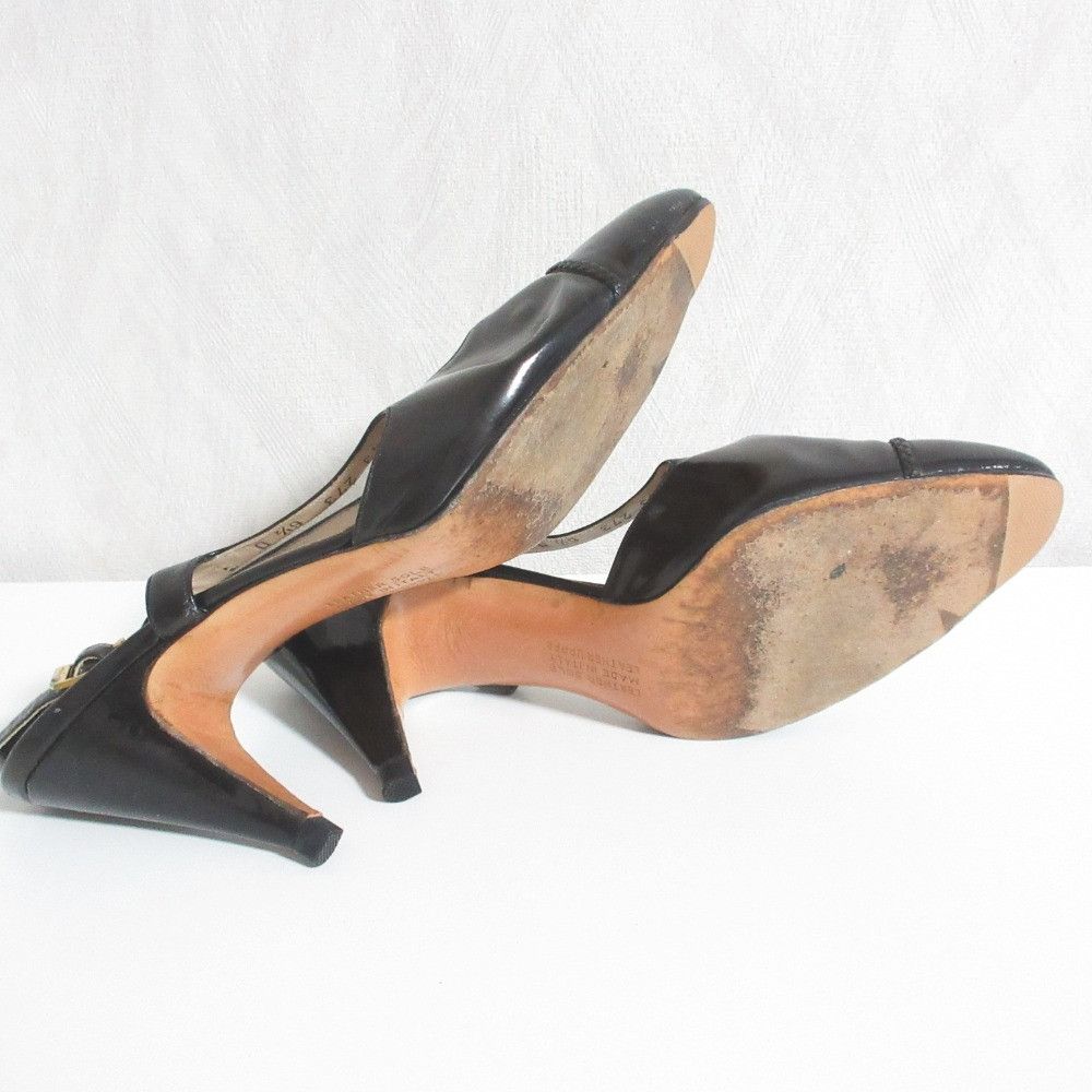 Salvatore Ferragamo Salvatore Ferragamo Salvatore Ferragamo Patent Leather Slingback Pumps Plastic / Synthetic Shoes DUTY FREE for USA Size ONE SIZE - 7 Thumbnail