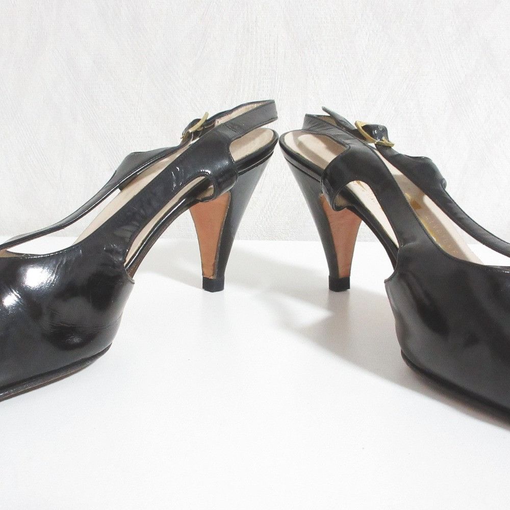 Salvatore Ferragamo Salvatore Ferragamo Salvatore Ferragamo Patent Leather Slingback Pumps Plastic / Synthetic Shoes DUTY FREE for USA Size ONE SIZE - 4 Thumbnail