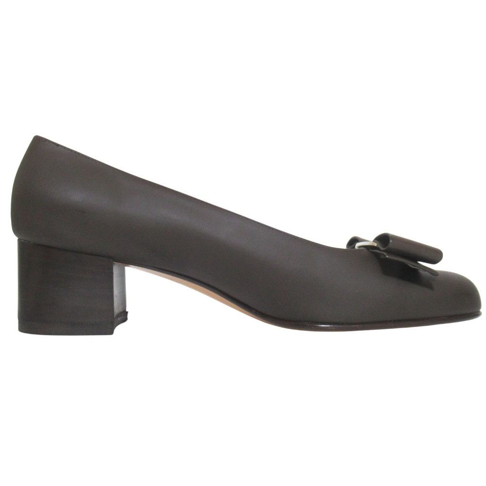 Salvatore Ferragamo Salvatore Ferragamo Salvatore Ferragamo Vara Calf Leather Pumps Leather Shoes DUTY FREE for USA Size ONE SIZE - 2 Thumbnail
