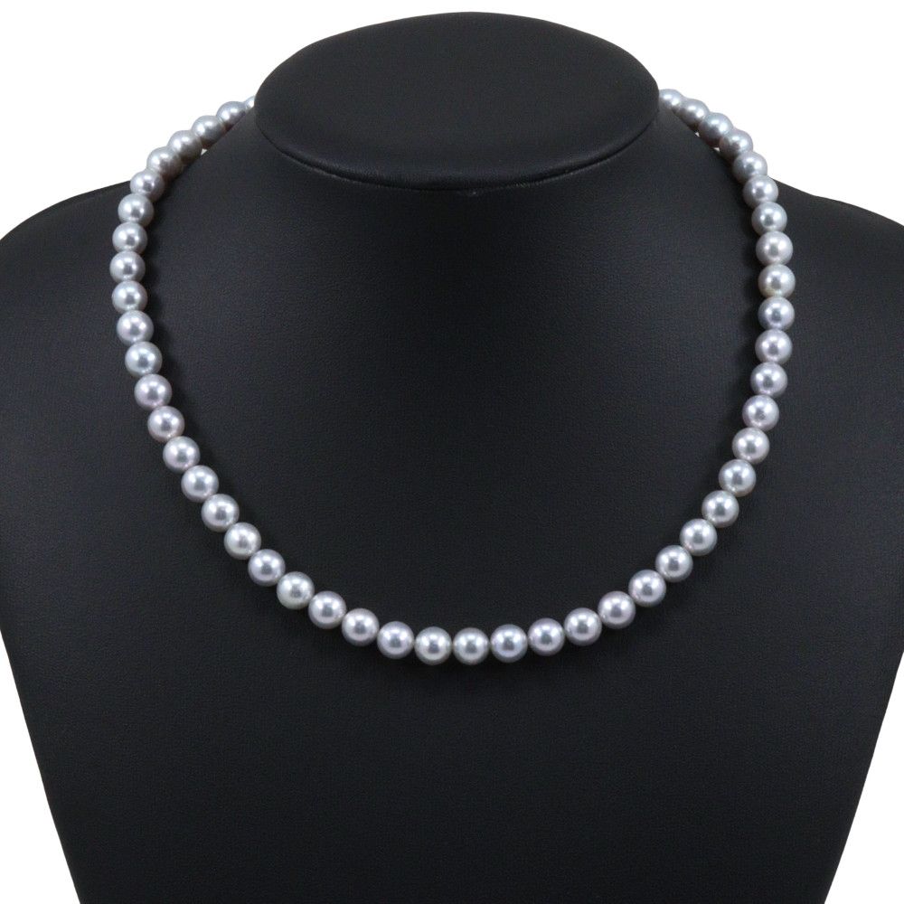 Other Tasaki TASAKI Pearl Silver Necklace Precious Metal Necklace DUTY FREE for USA Size ONE SIZE - 2 Thumbnail