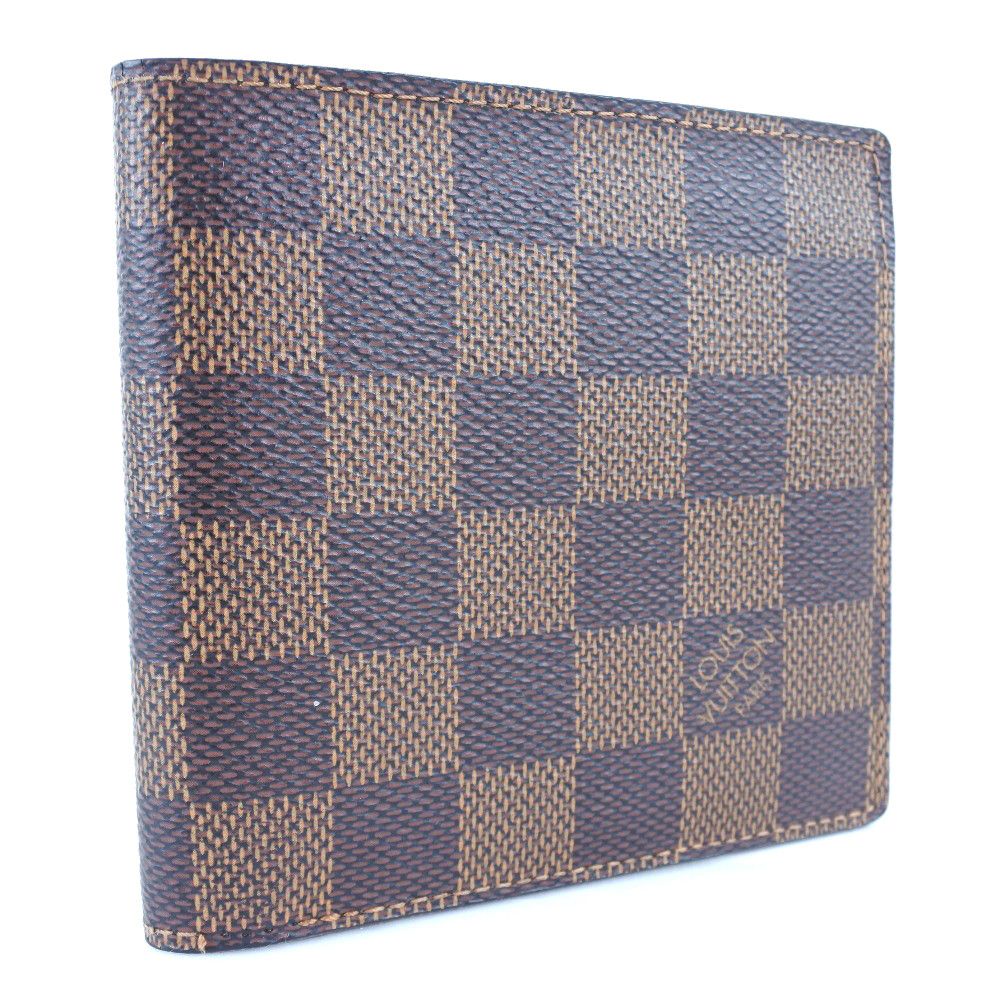 Louis Vuitton Louis Vuitton Louis Vuitton Portefeuille Marco Damier Wallet Textile Short Wallet N61675 DUTY FREE for USA Size ONE SIZE - 3 Thumbnail
